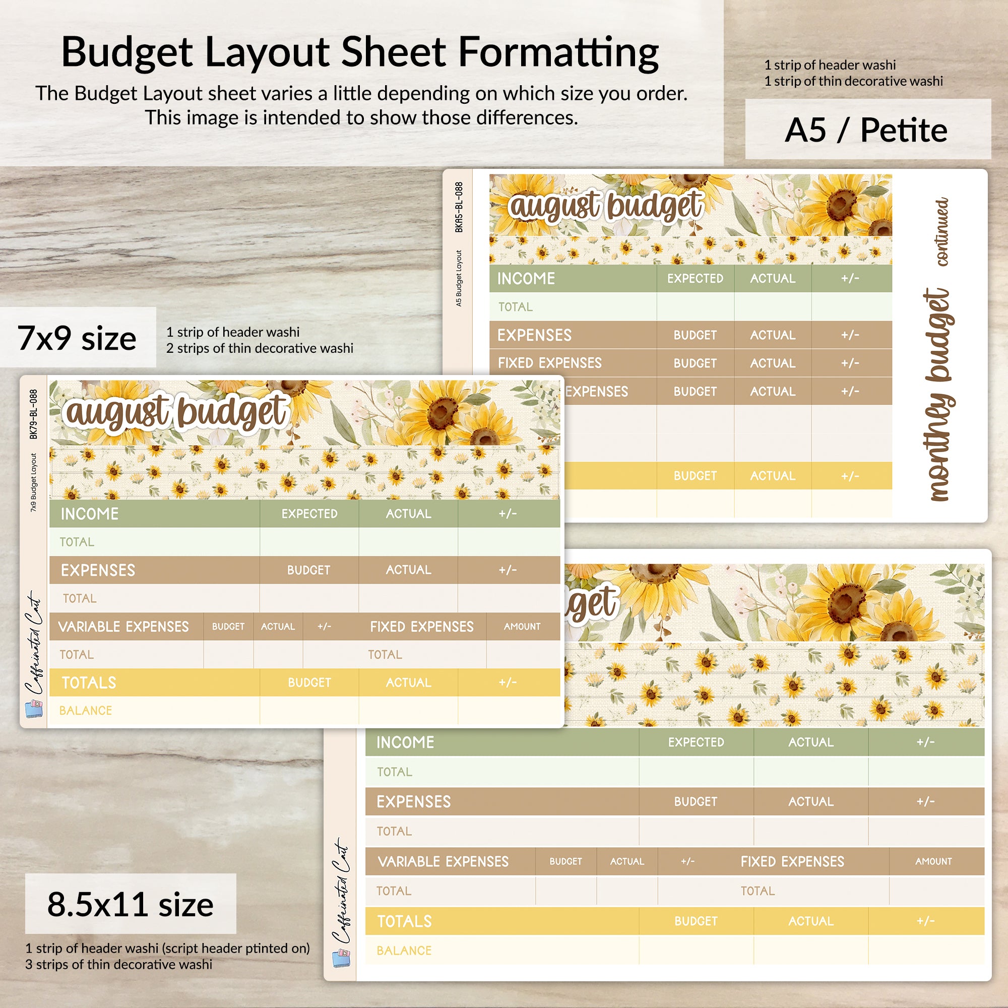 Budget Kit - Cottage Sunflower [ 088 ]