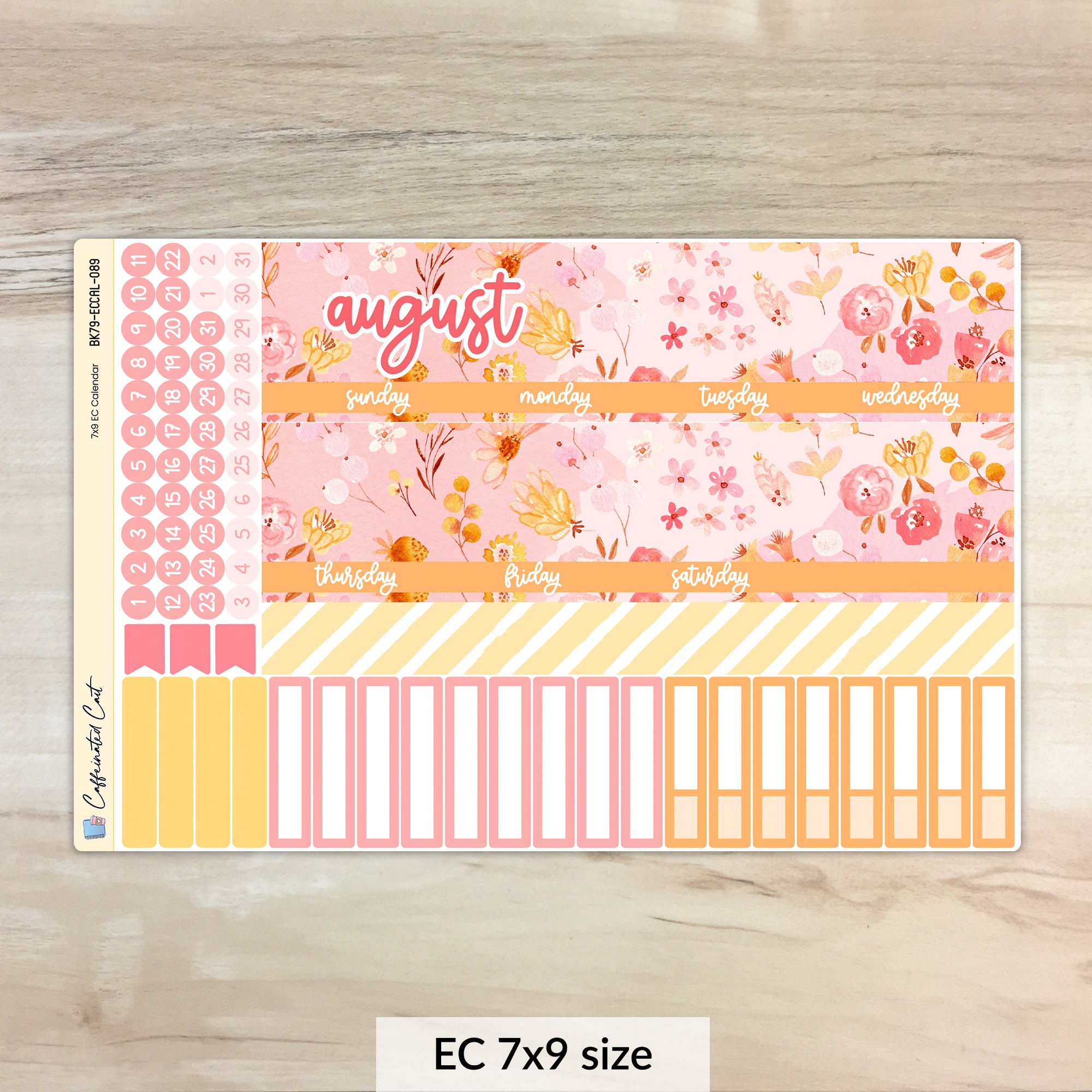 Calendar Kit for ERIN CONDREN Planners - Wildflower Punch [ 089 ]