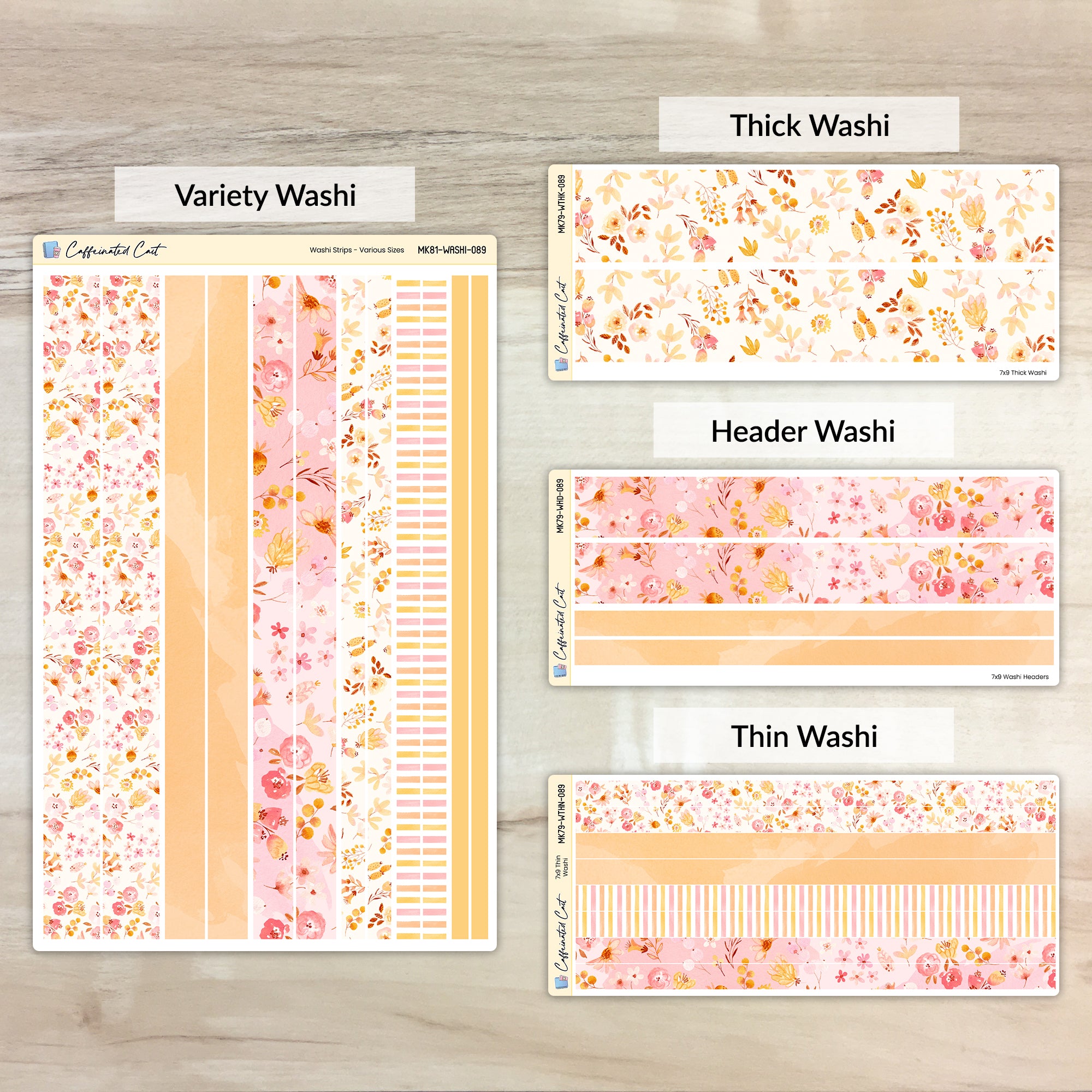 Washi Strips - Wildflower Punch [ 089 ]