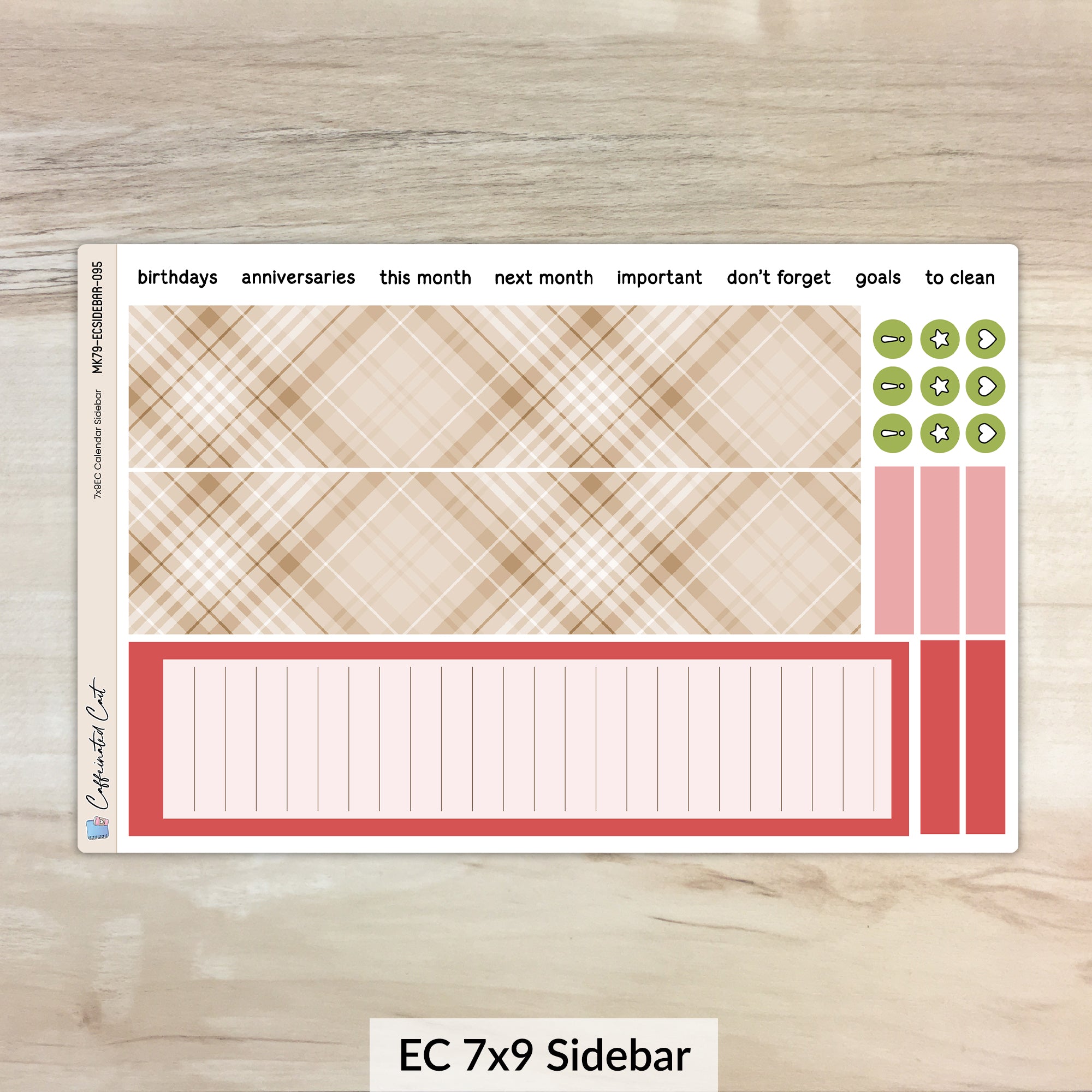 Calendar Kit for ERIN CONDREN Planners - Apple Picking [ 095 ]