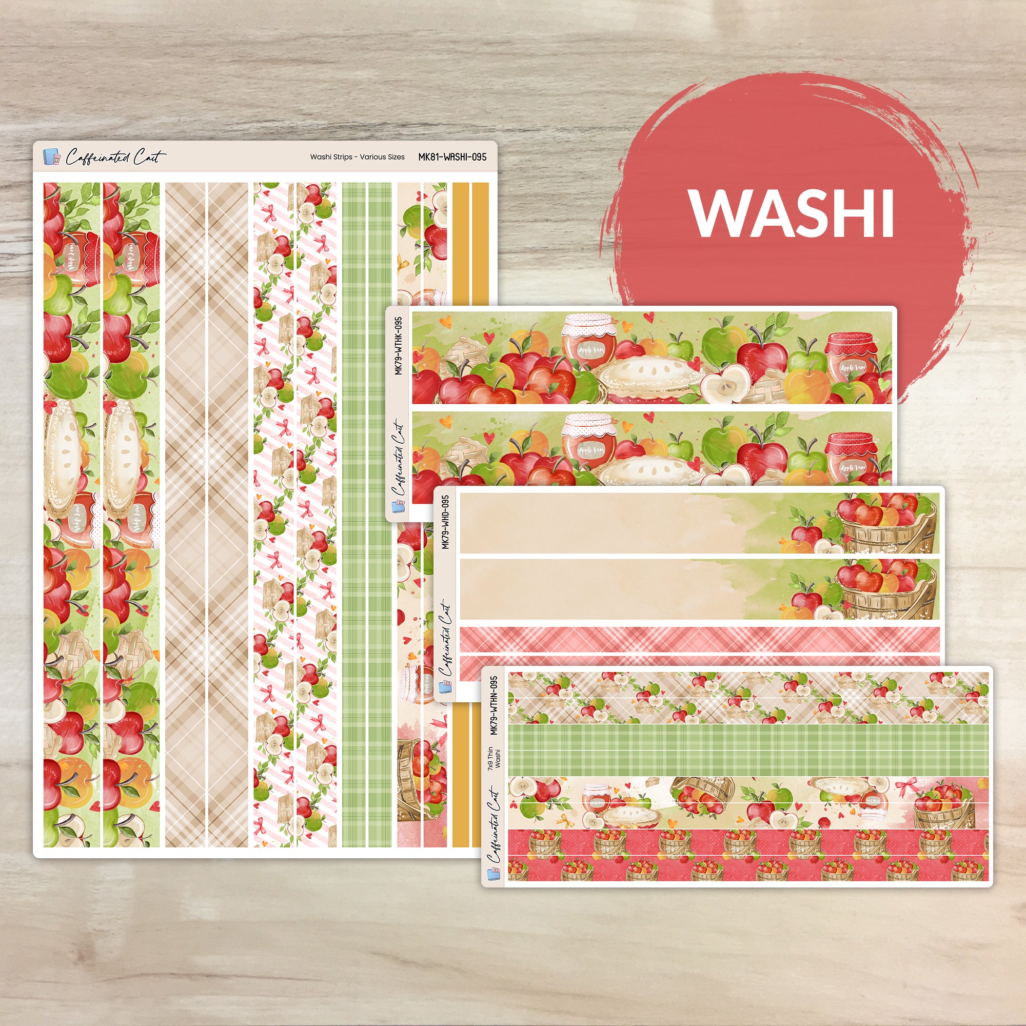 Washi Strips - Apple Picking [ 095 ]