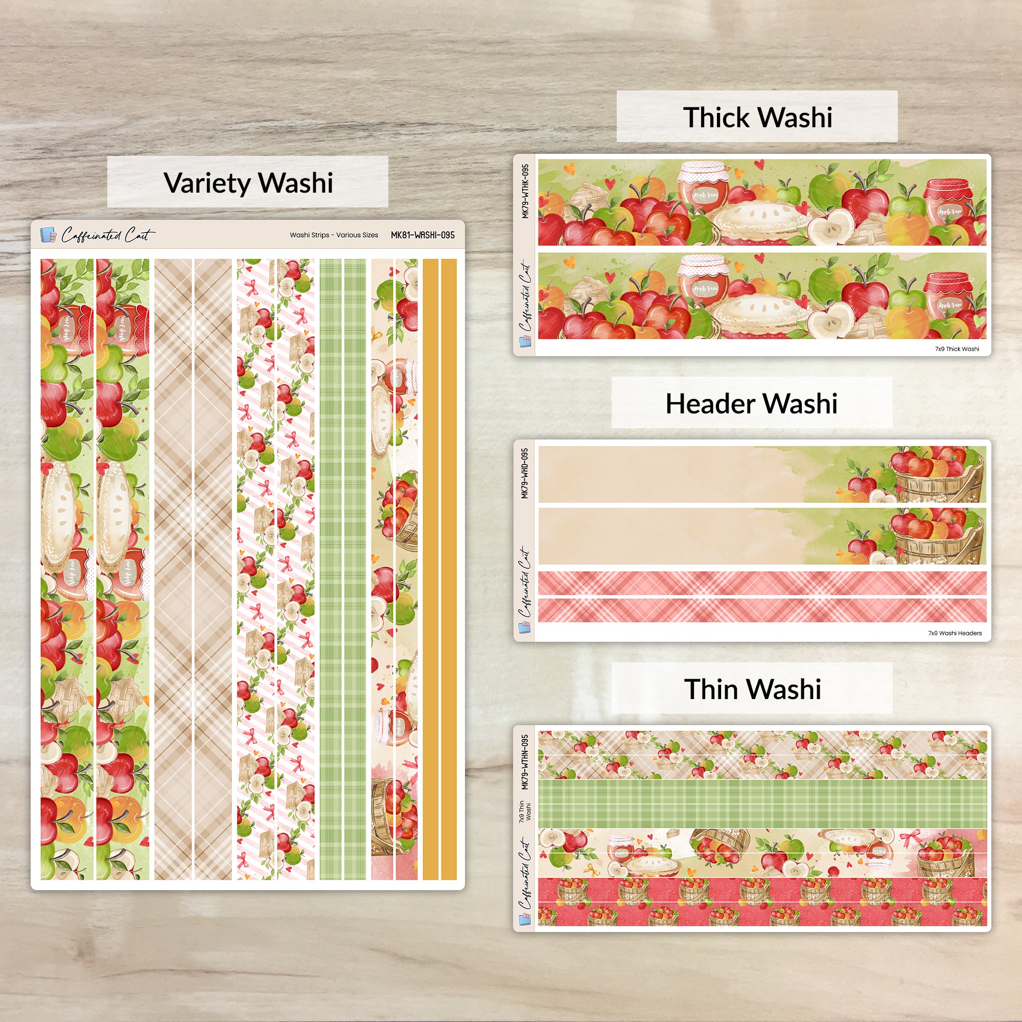 Washi Strips - Apple Picking [ 095 ]