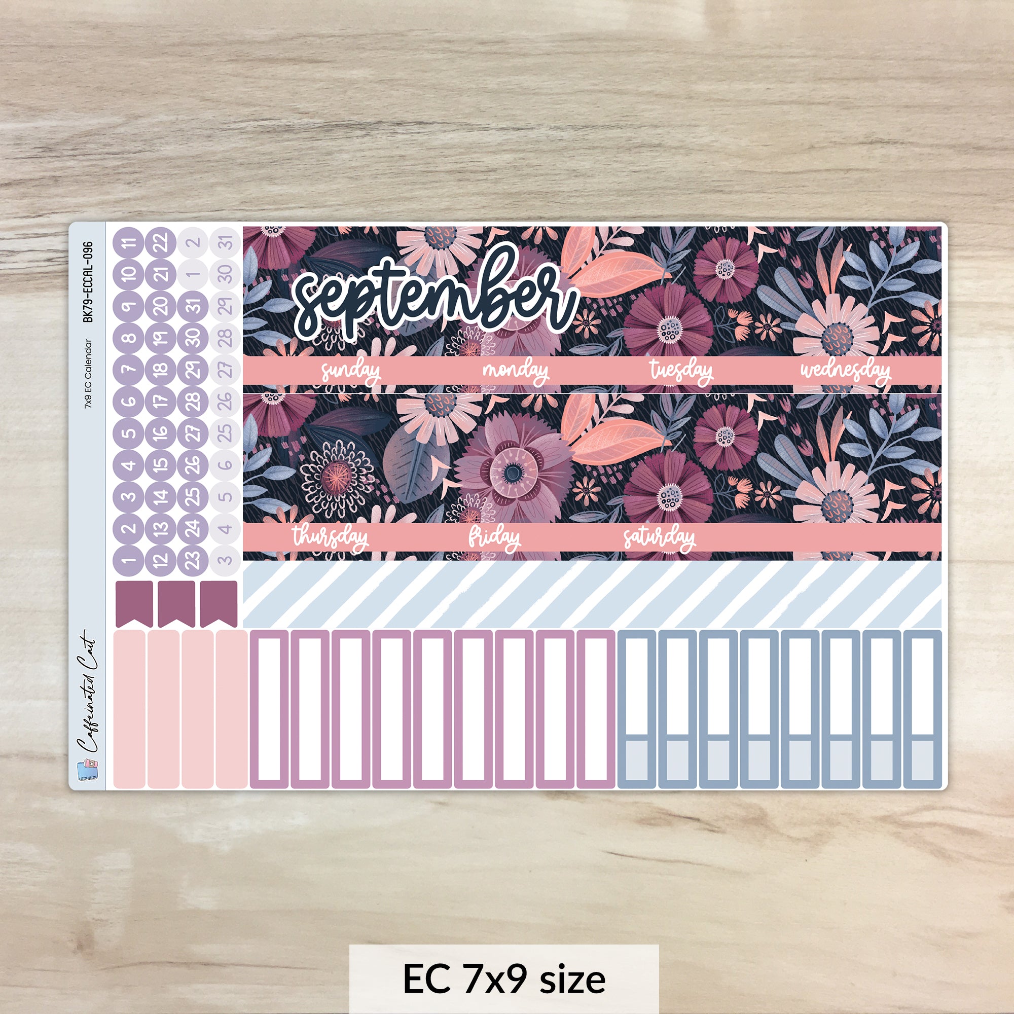 Calendar Kit for ERIN CONDREN Planners - Boho Floral [ 096 ]