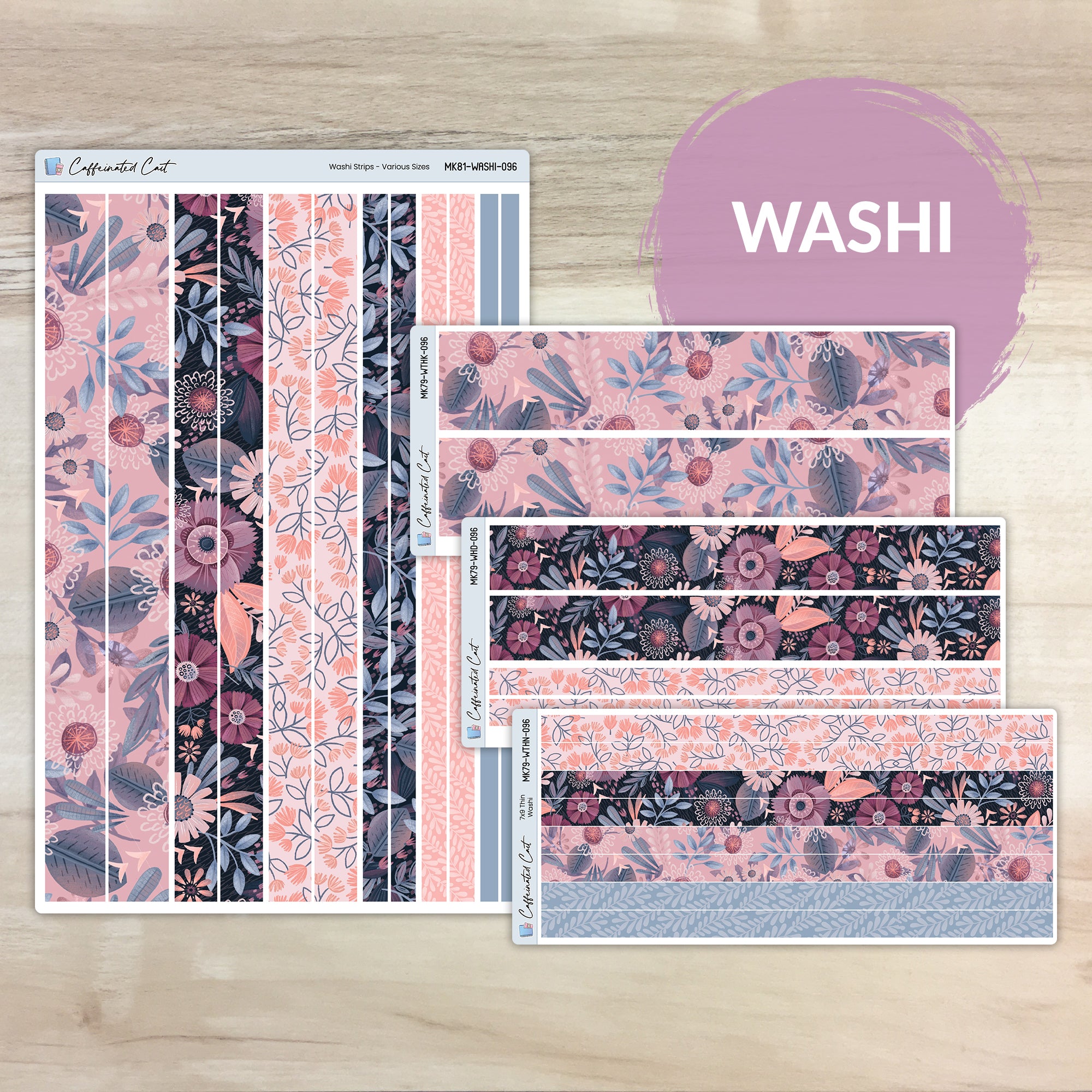 Washi Strips - Boho Floral [ 096 ]