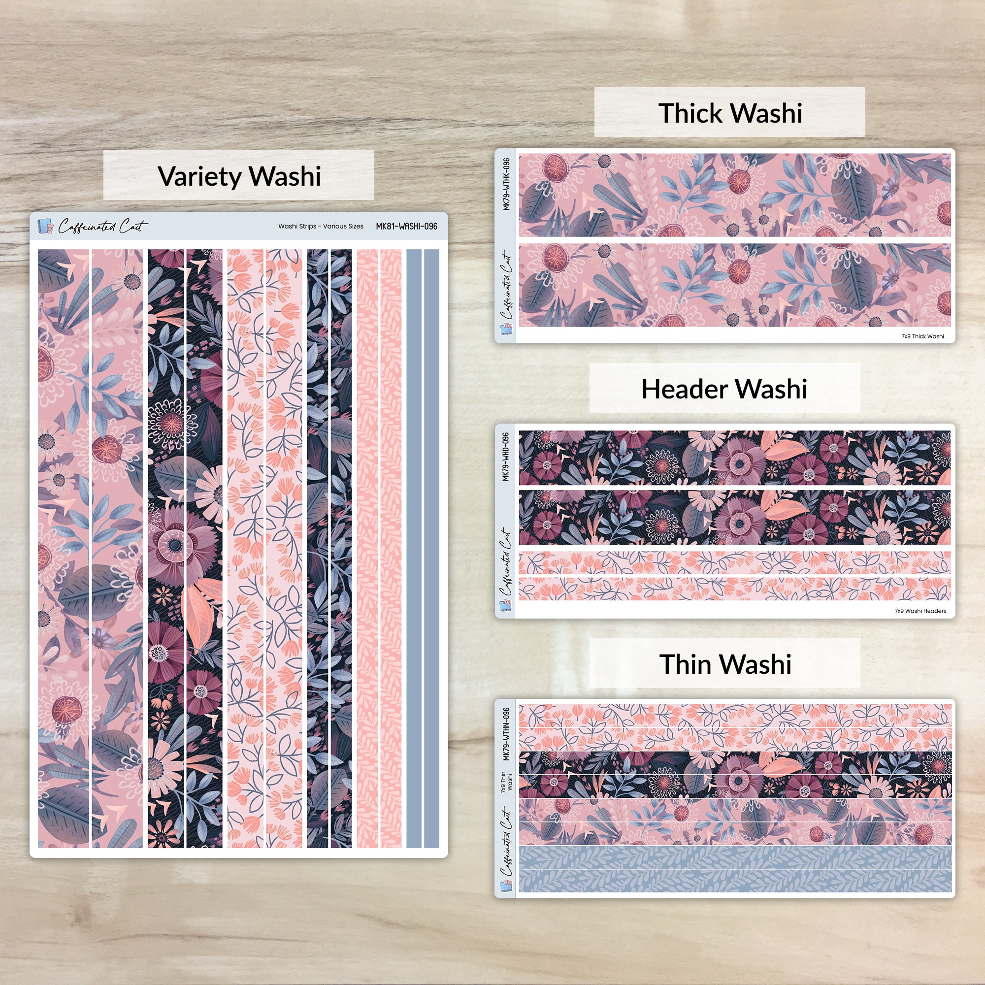 Washi Strips - Boho Floral [ 096 ]