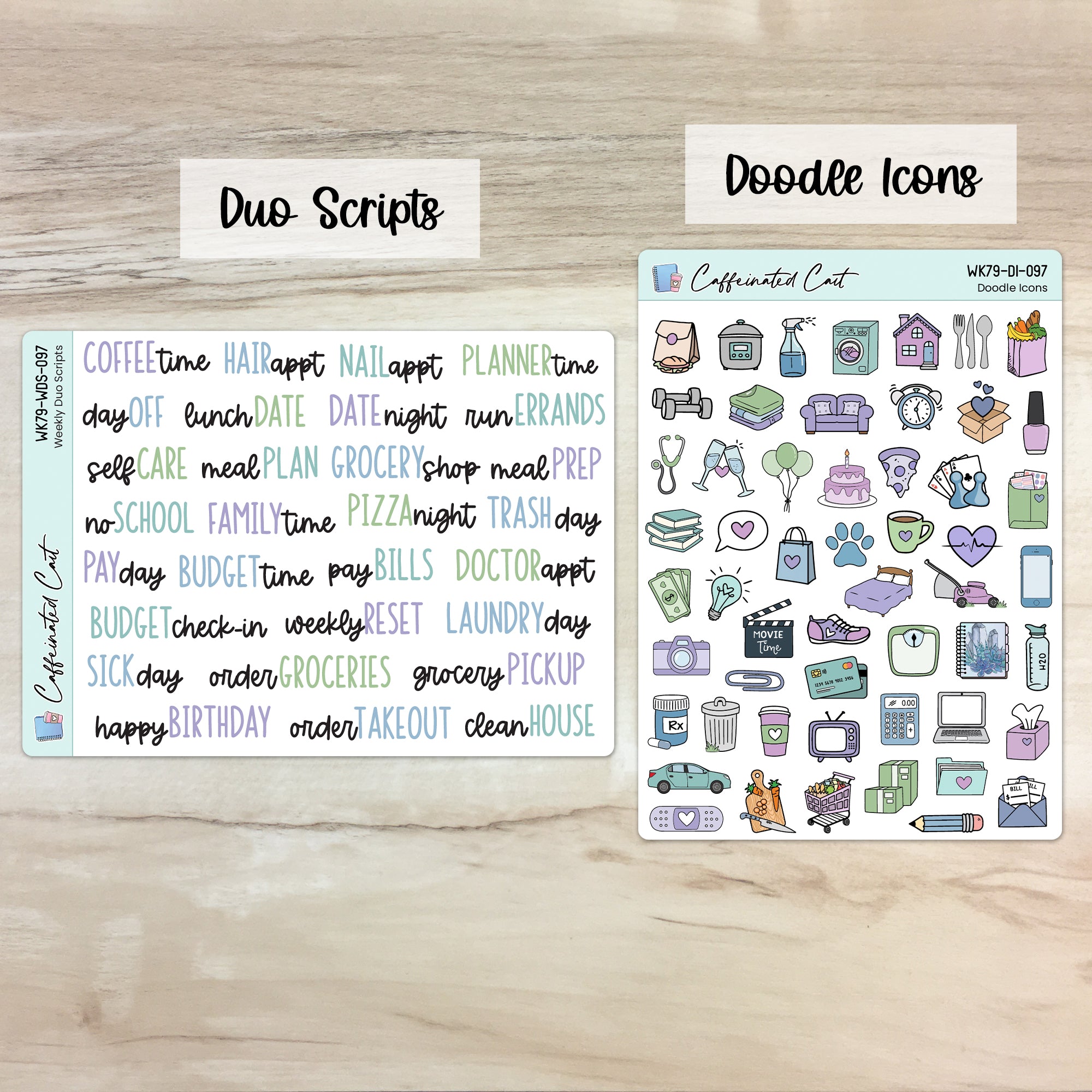 Doodle Icons & Scripts - Moonlit Succulent [ 097 ]