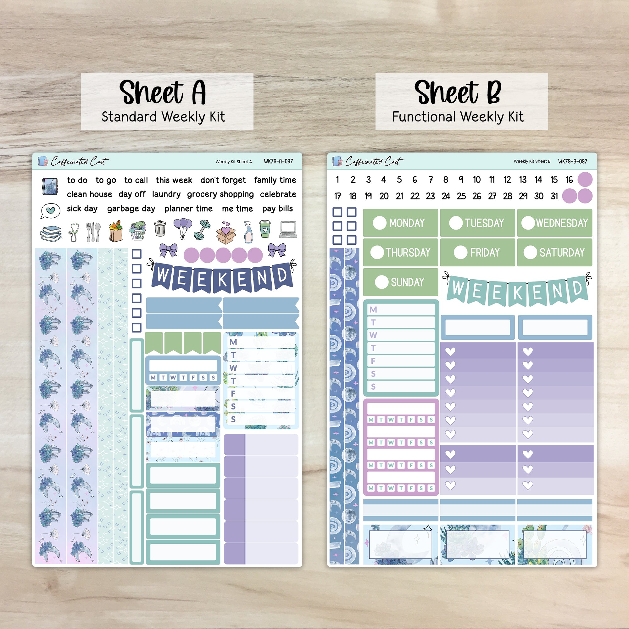 Weekly Kit & Add-ons - Moonlit Succulent [ 097 ]