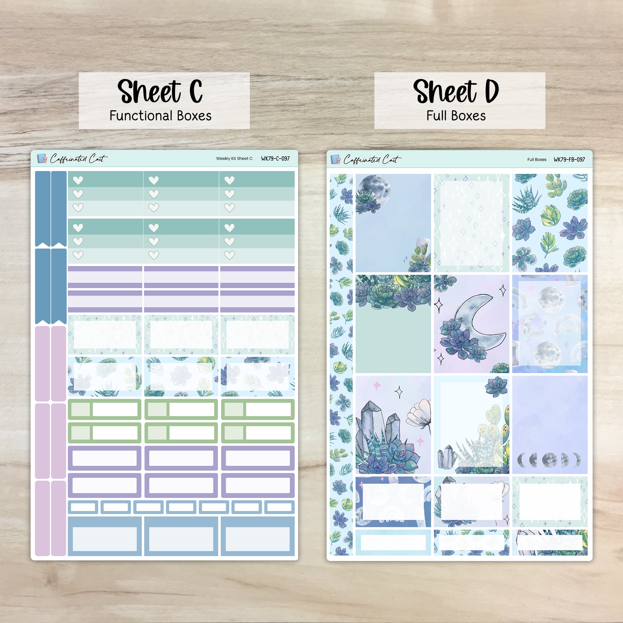 Weekly Kit & Add-ons - Moonlit Succulent [ 097 ]