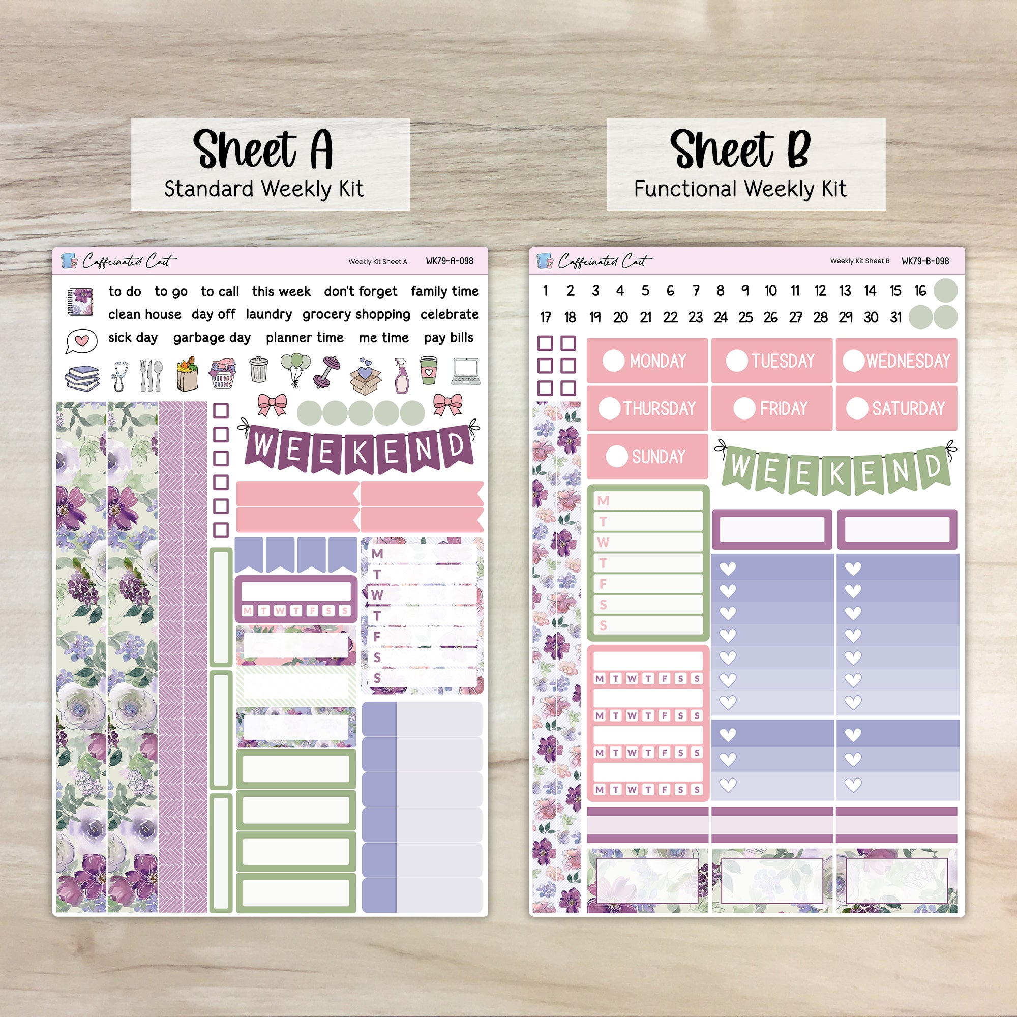 Weekly Kit & Add-ons - Amethyst Garden [ 098 ]