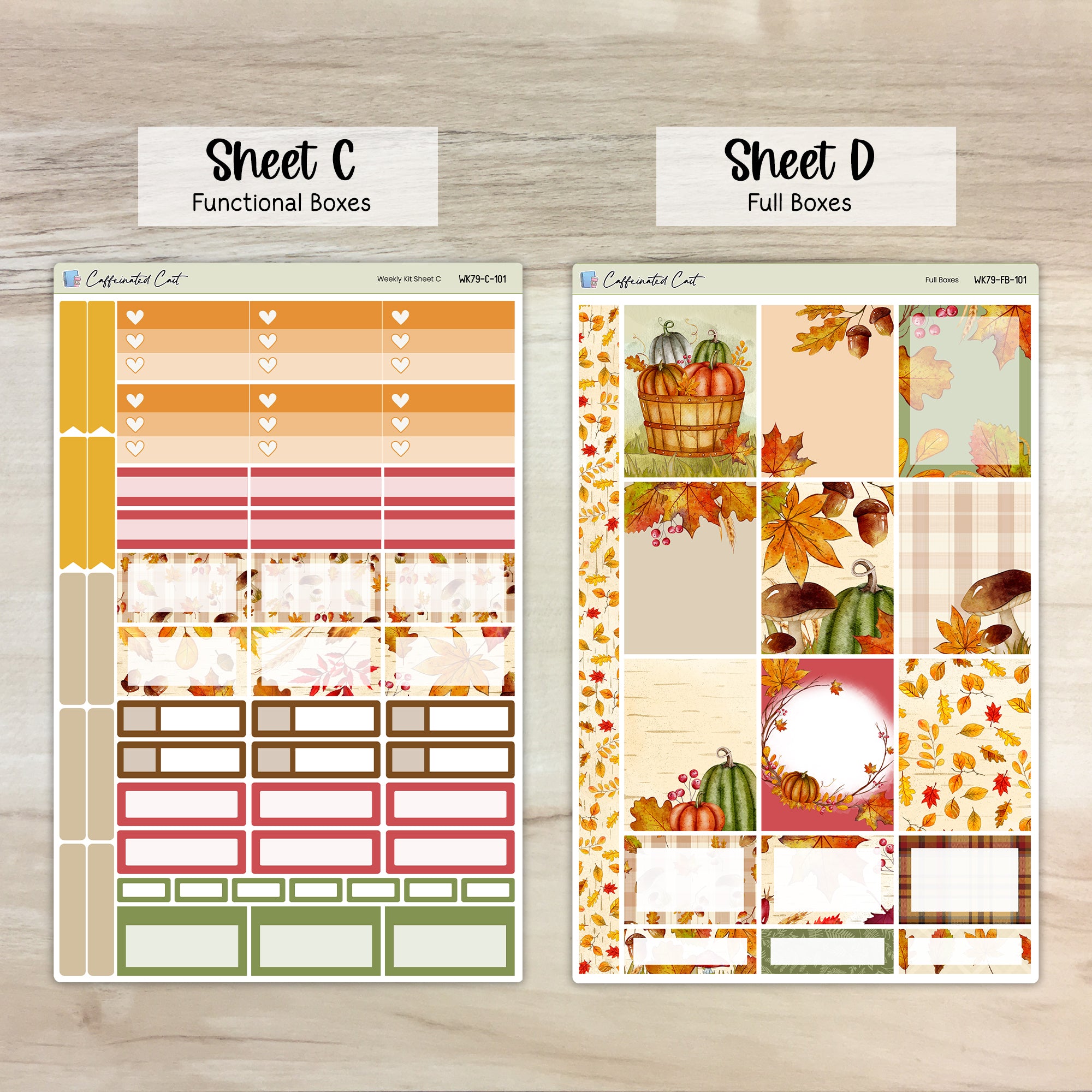 Weekly Kit & Add-ons - Autumn Leaves [ 101 ]