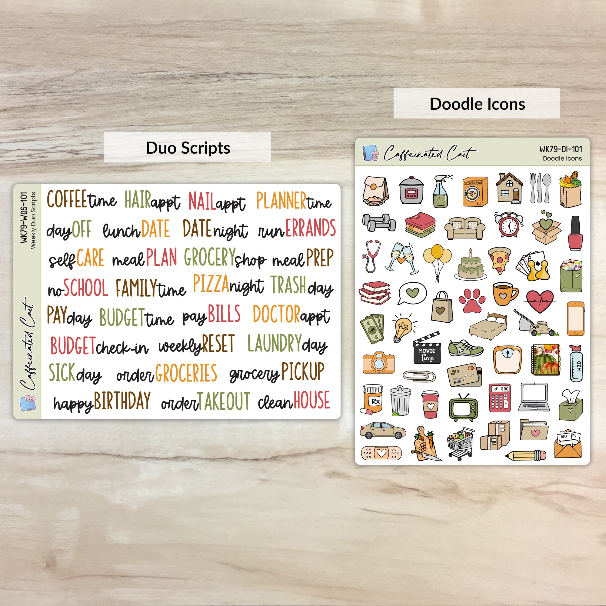 Doodle Icons & Scripts - Autumn Leaves [ 101 ]