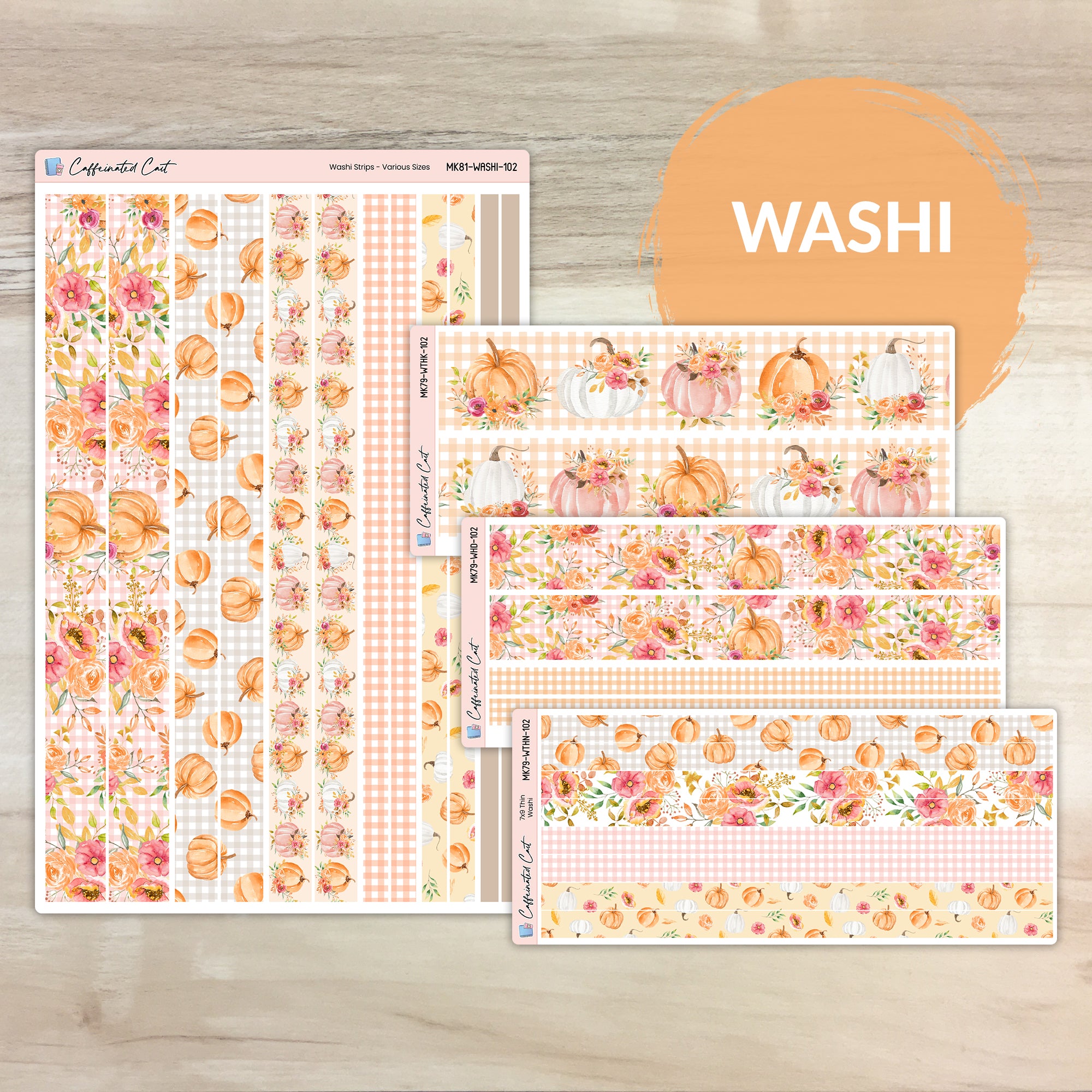 Washi Strips - Pumpkin Patch [ 102 ]