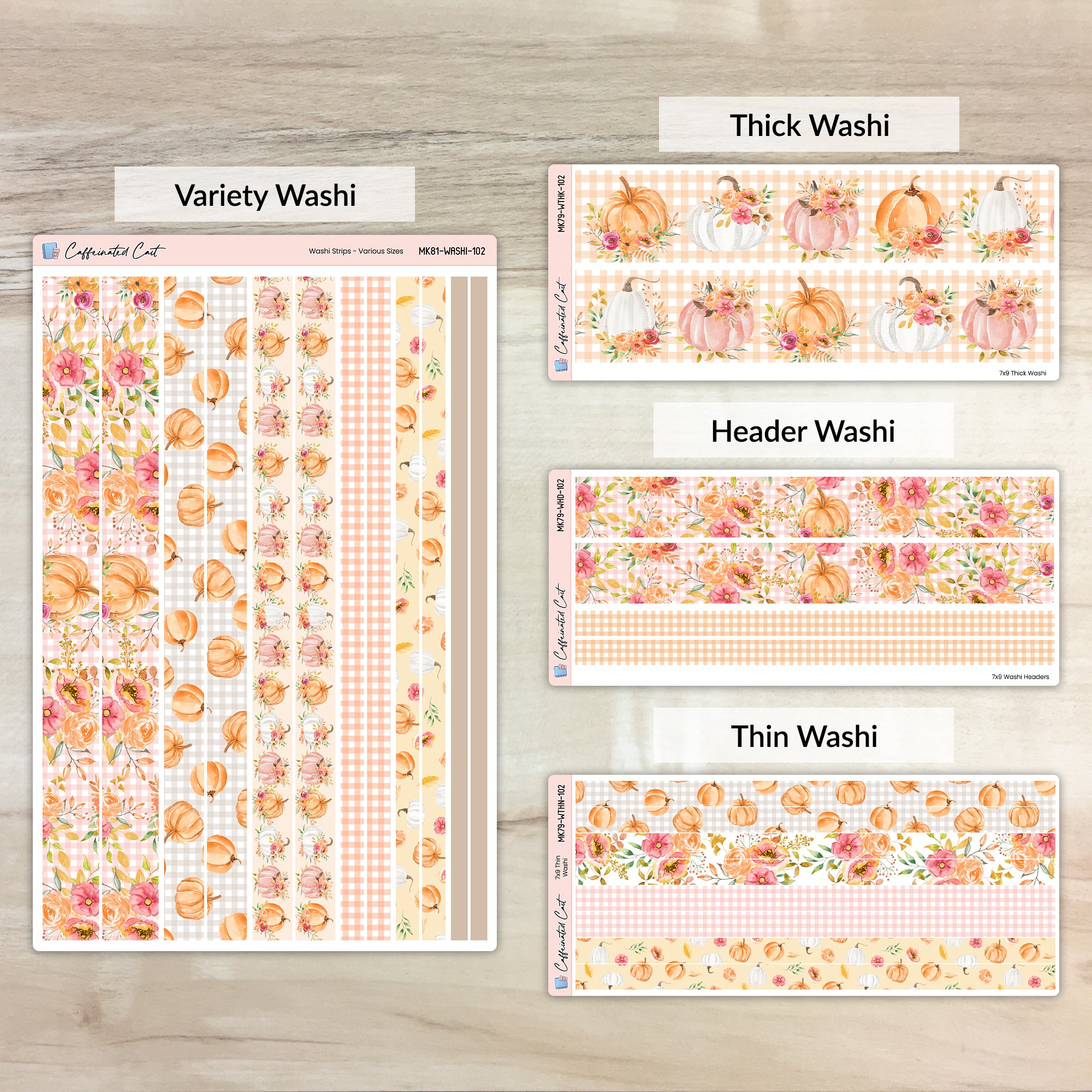 Washi Strips - Pumpkin Patch [ 102 ]