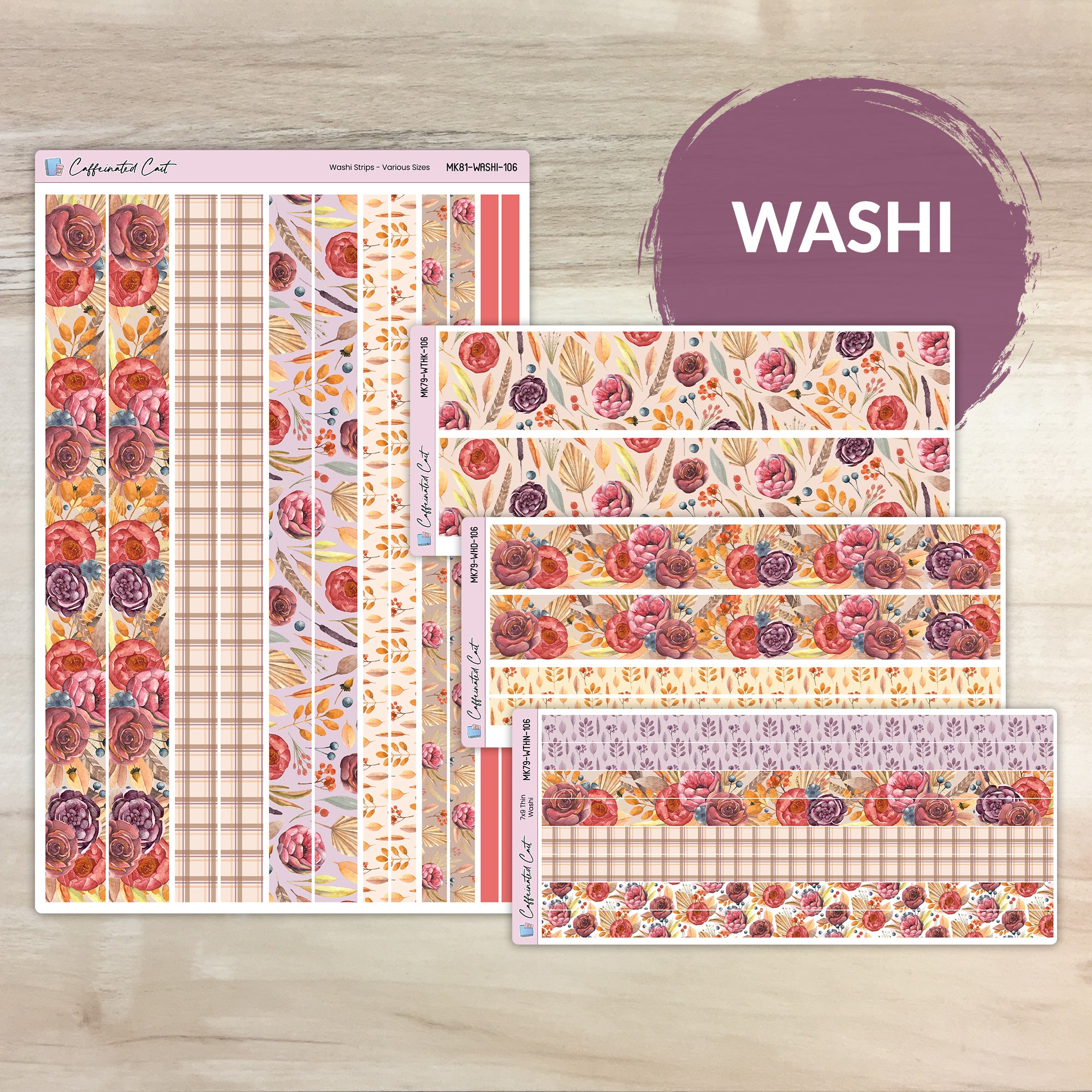 Washi Strips - Harvest Vibes [ 106 ]