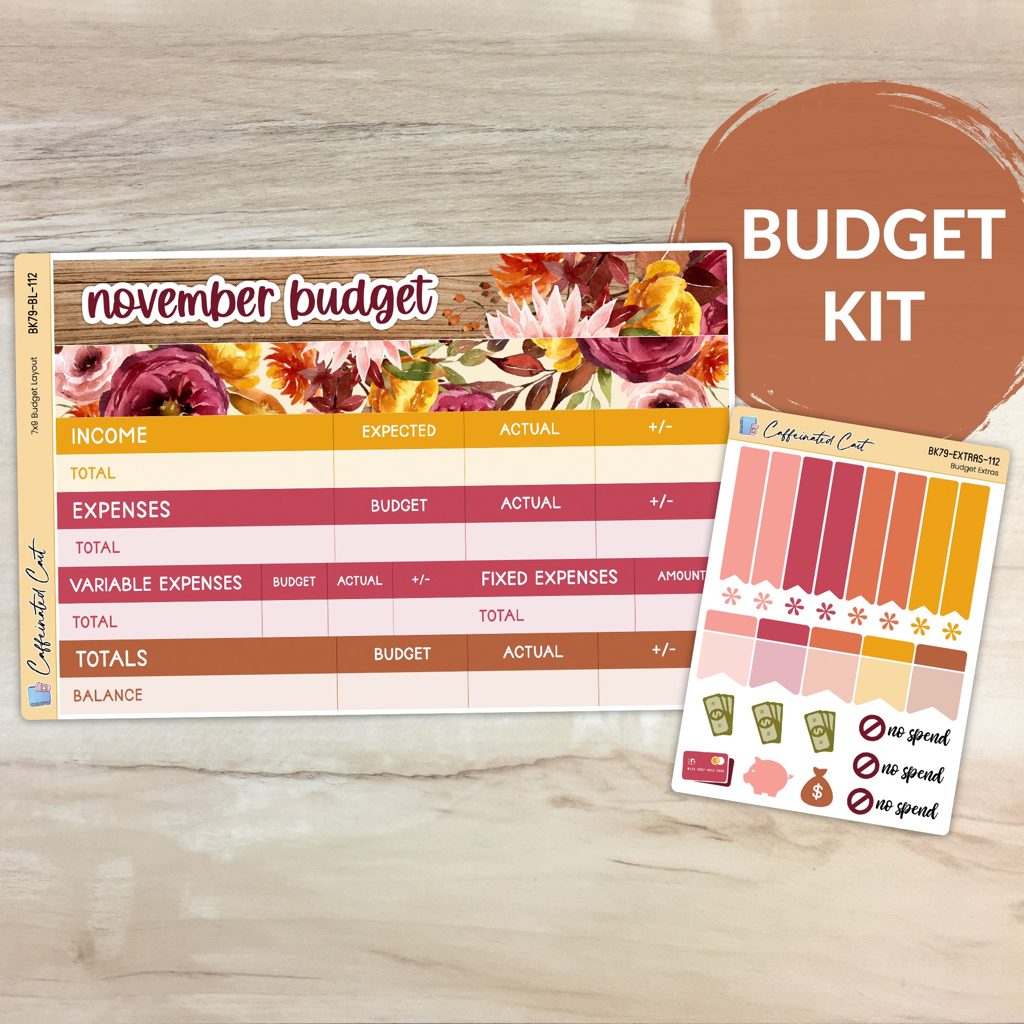 Budget Kit - Burnt Floral [ 112 ]