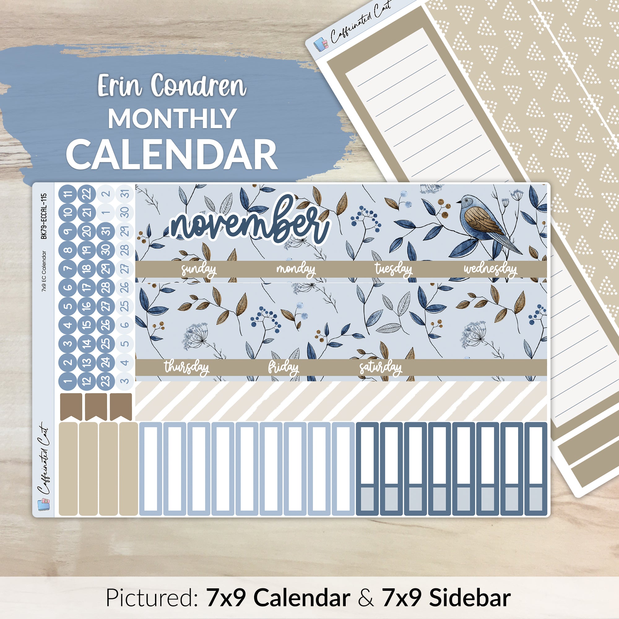 Calendar Kit for ERIN CONDREN Planners - Flutter [ 115 ]