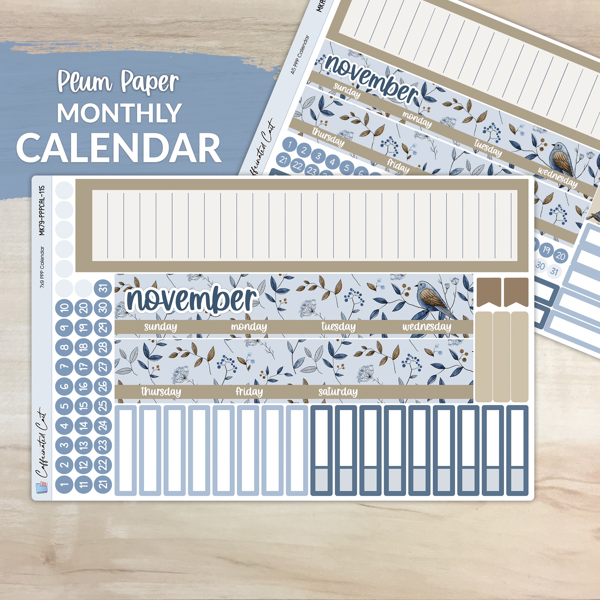 Calendar Kit for PLUM PAPER Planners - Flutter [ 115 ]