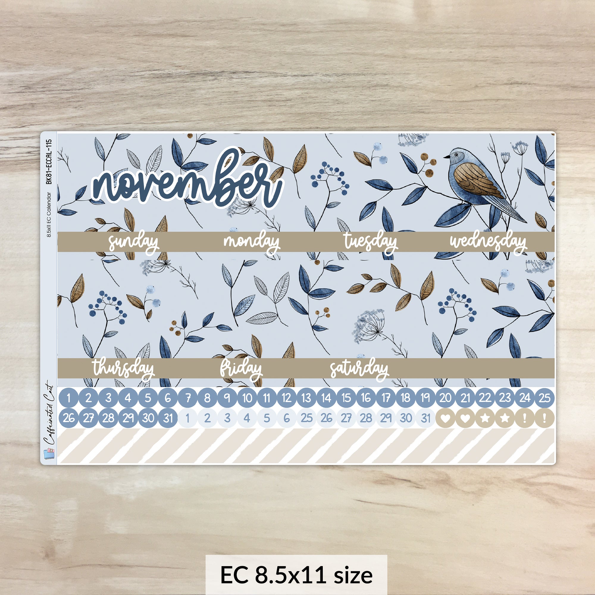 Calendar Kit for ERIN CONDREN Planners - Flutter [ 115 ]