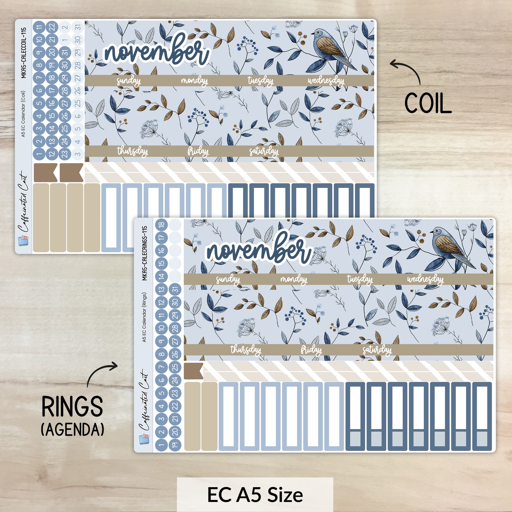 Calendar Kit for ERIN CONDREN Planners - Flutter [ 115 ]