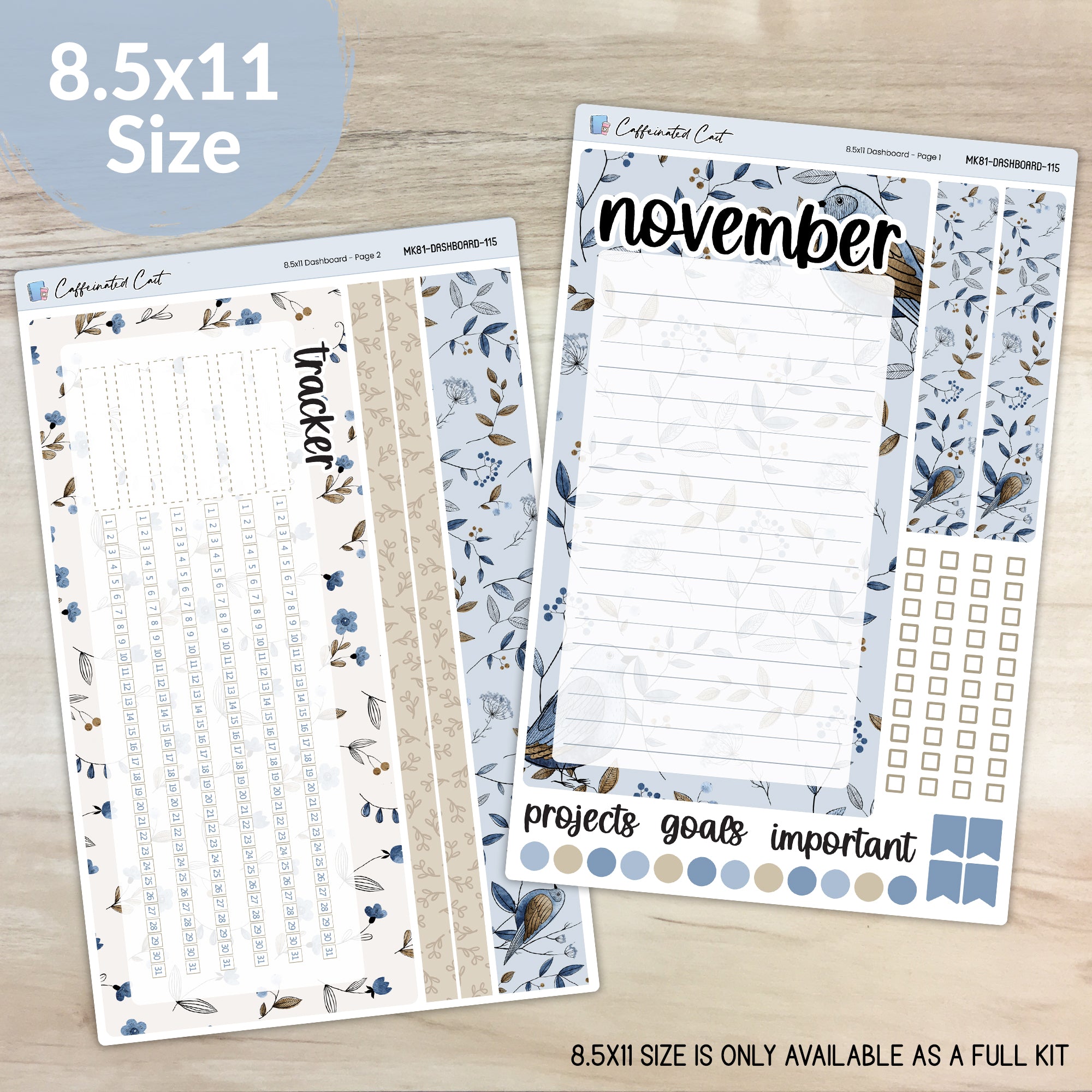 Dashboard & Notes Kit for ERIN CONDREN Planners - Flutter [ 115 ]