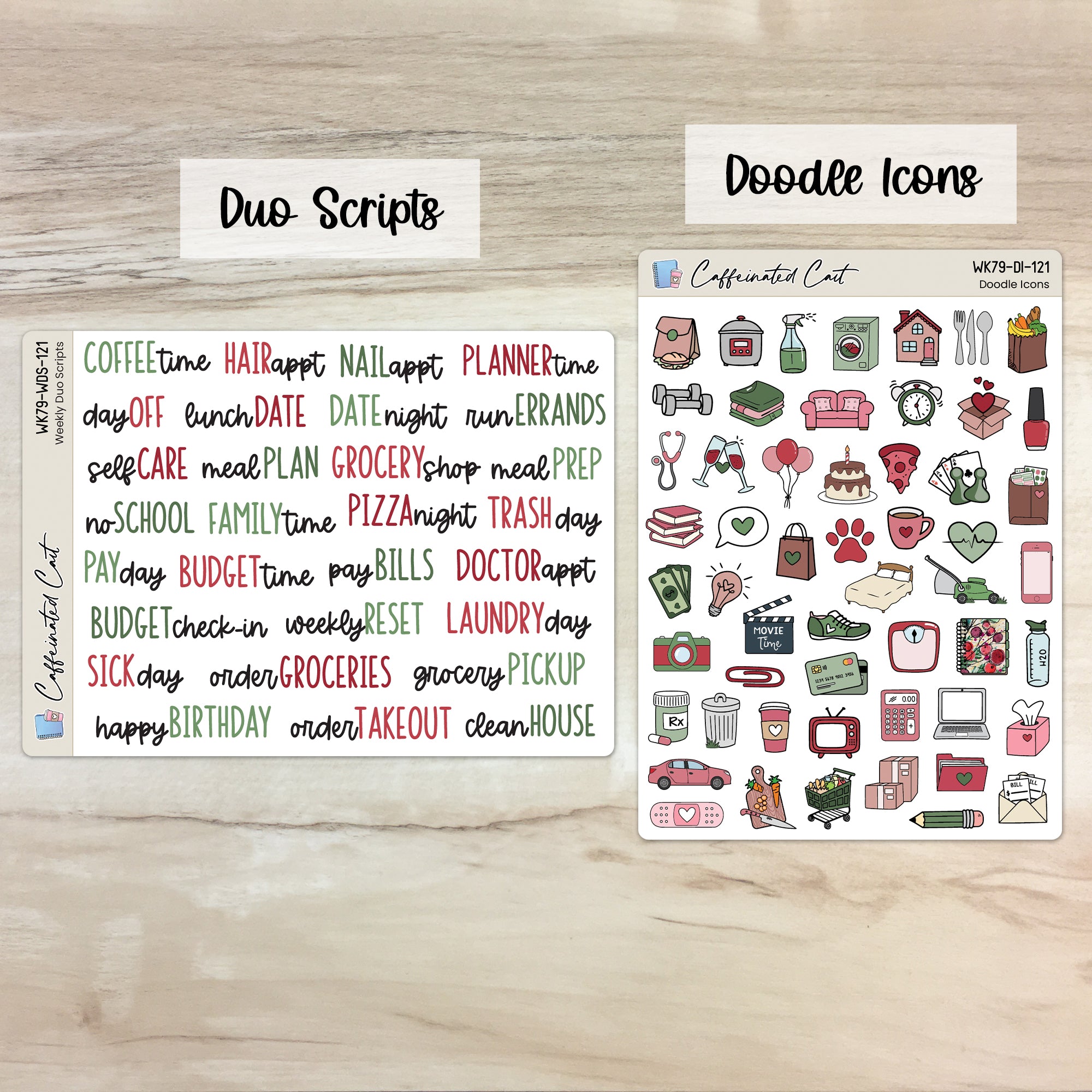 Doodle Icons & Scripts - Christmas Berry [ 121 ]