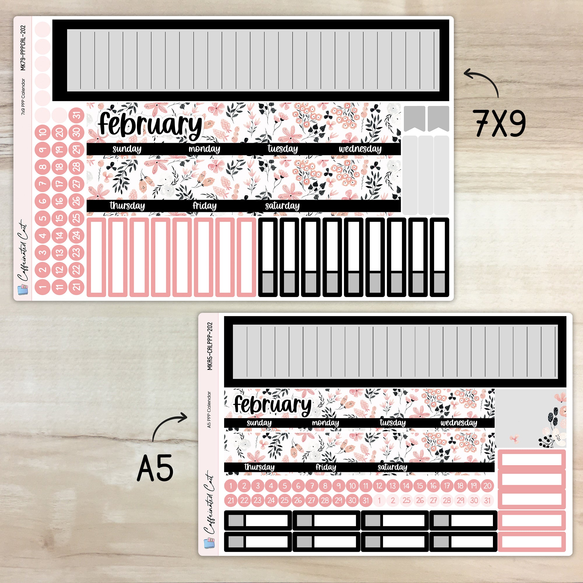 Calendar Kit for PLUM PAPER Planners - Flirt [ 202 ]