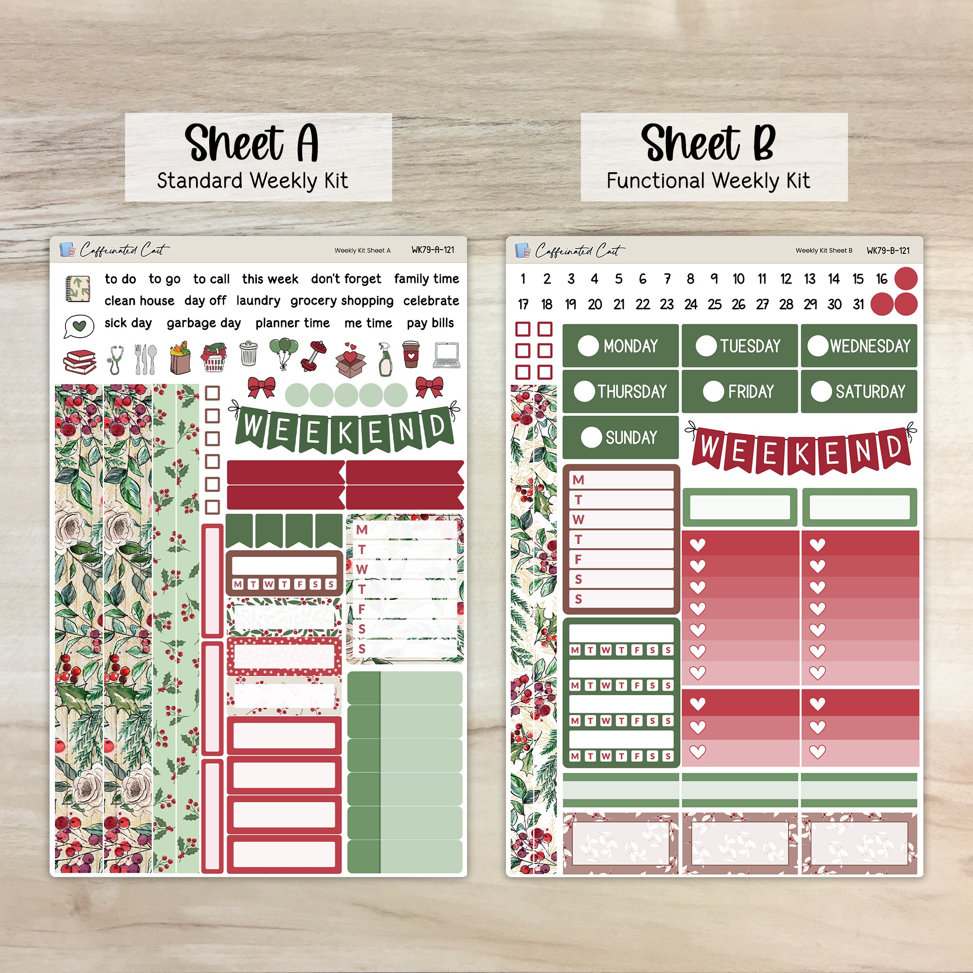 Weekly Kit & Add-ons - Christmas Berry [ 121 ]