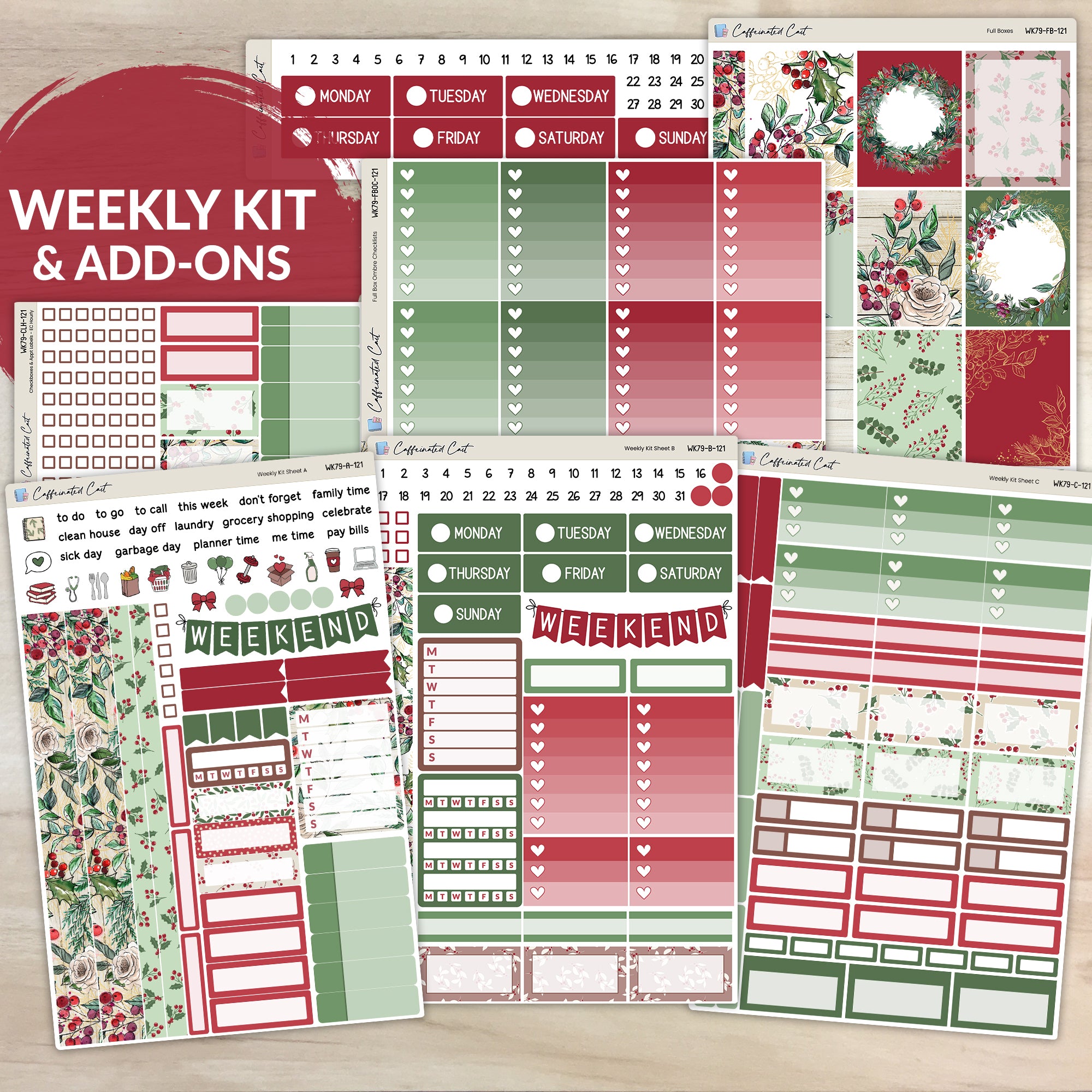 Weekly Kit & Add-ons - Christmas Berry [ 121 ]