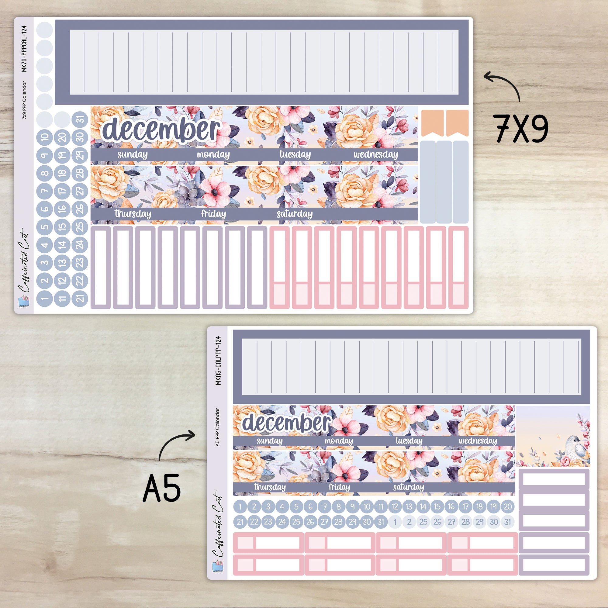 Calendar Kit for PLUM PAPER Planners - Daybreak [ 124 ]