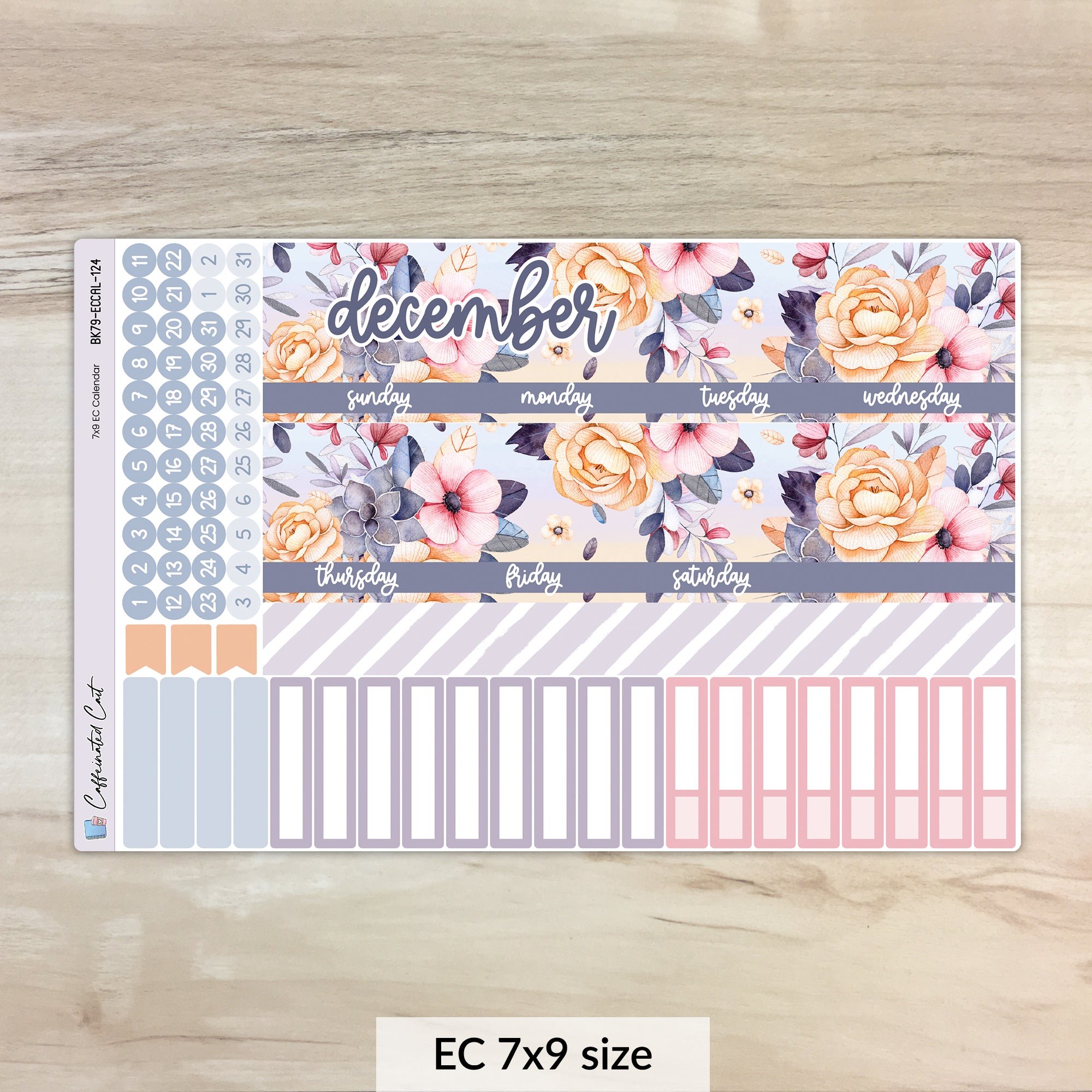 Calendar Kit for ERIN CONDREN Planners - Daybreak [ 124 ]