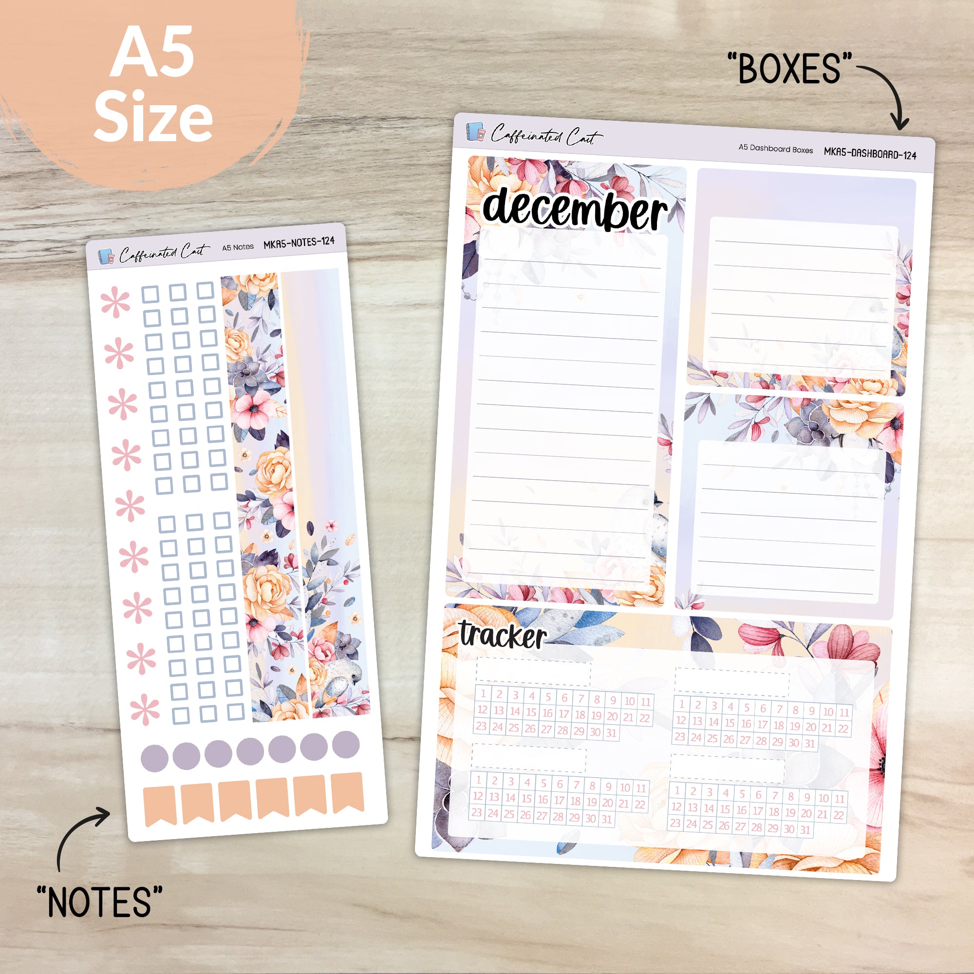 Dashboard & Notes Kit for ERIN CONDREN Planners - Daybreak [ 124 ]