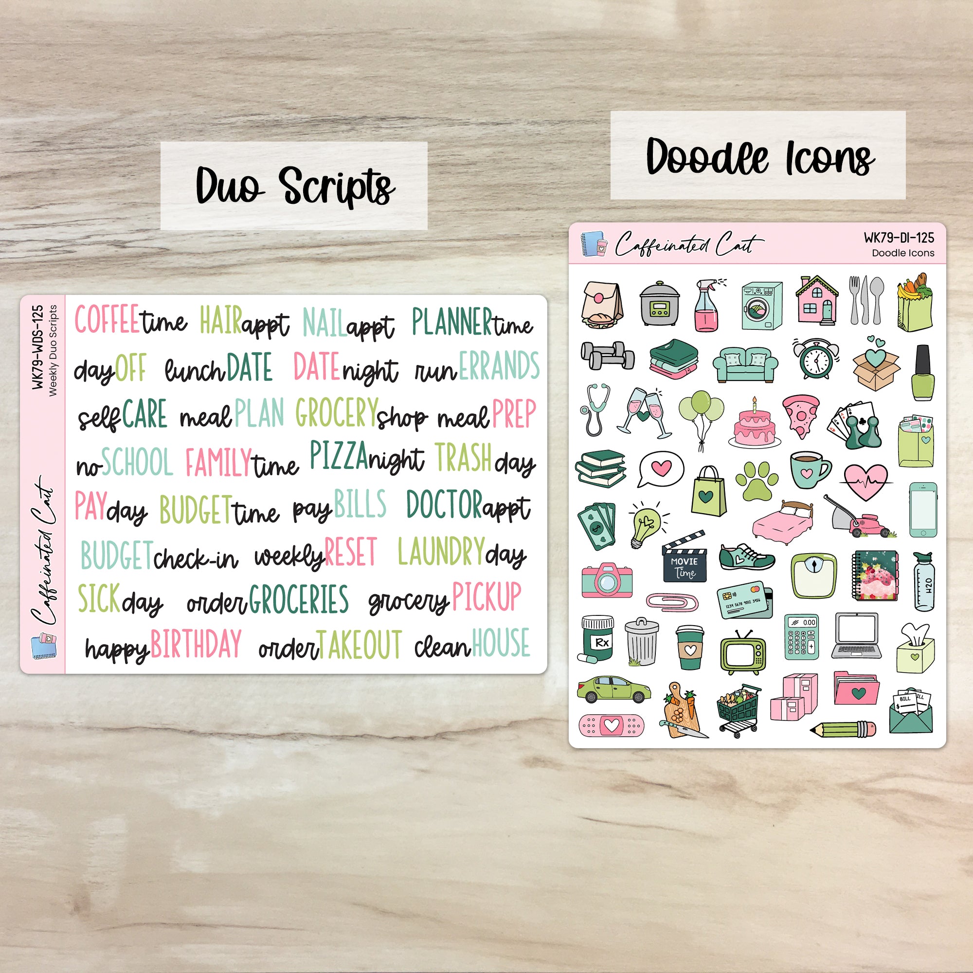 Doodle Icons & Scripts - Peppermint Cocoa [ 125 ]