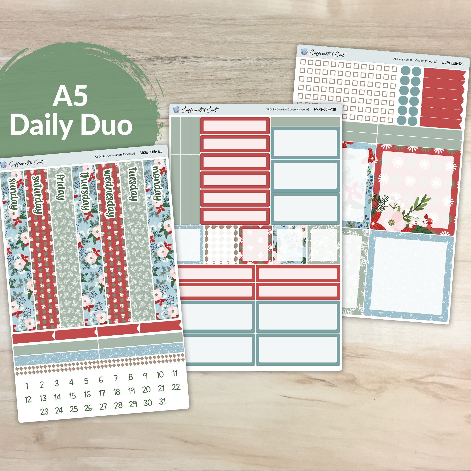 Daily Duo A5 - Holly Jolly [ 126 ]