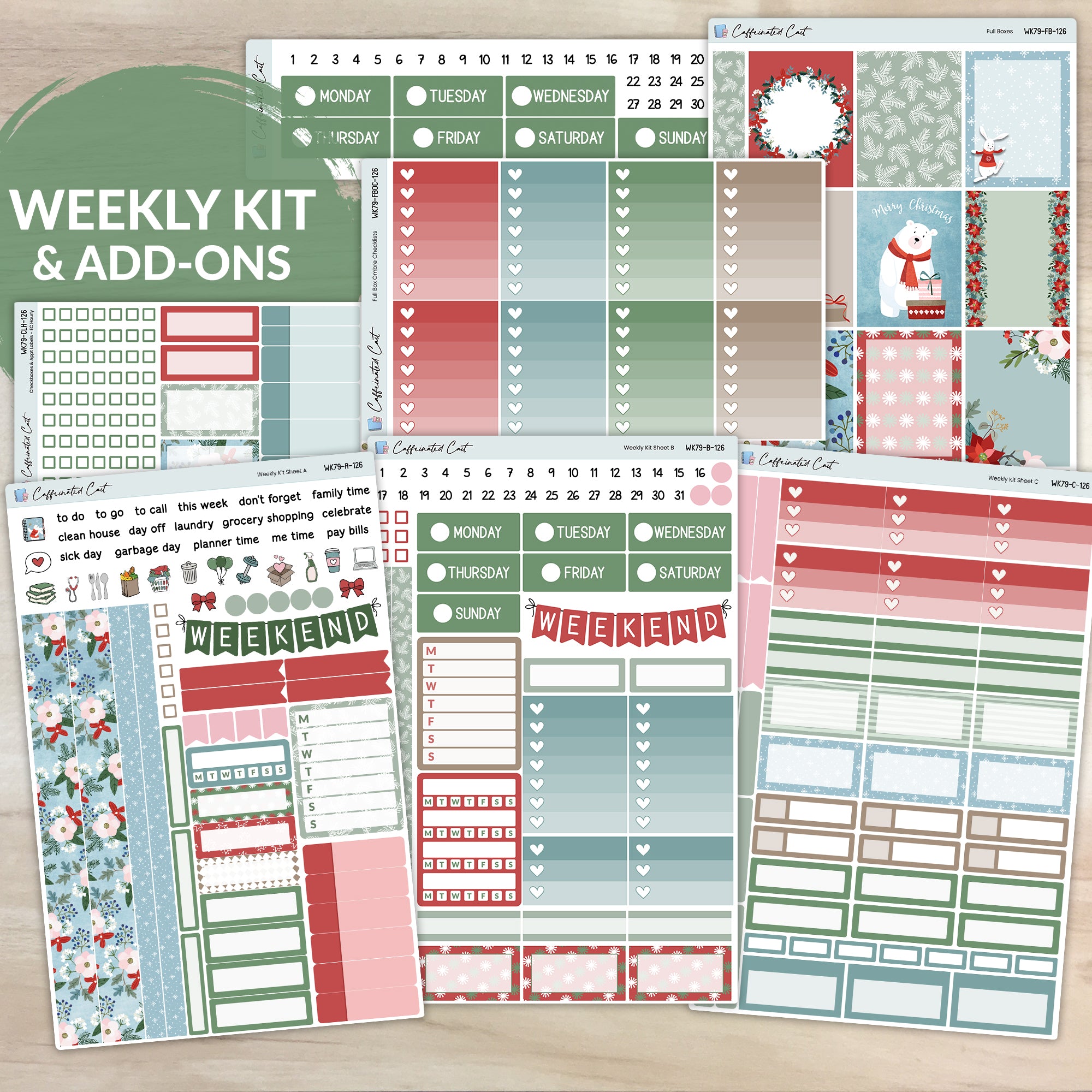 Weekly Kit & Add-ons - Holly Jolly [ 126 ]