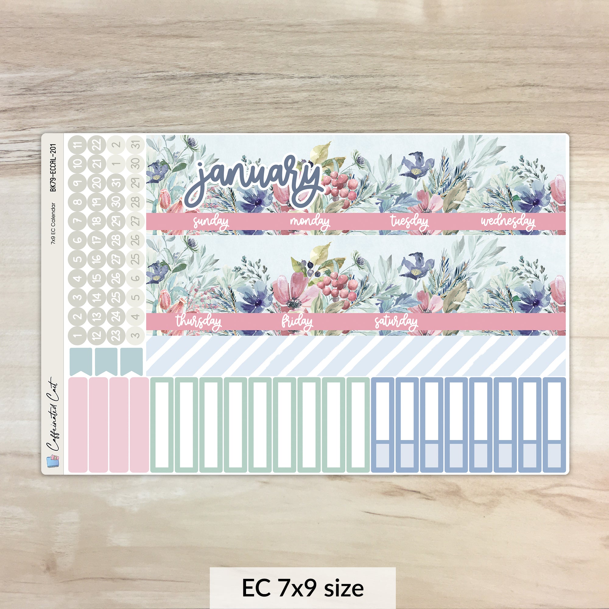 Calendar Kit for ERIN CONDREN Planners - Arctic [ 201 ]