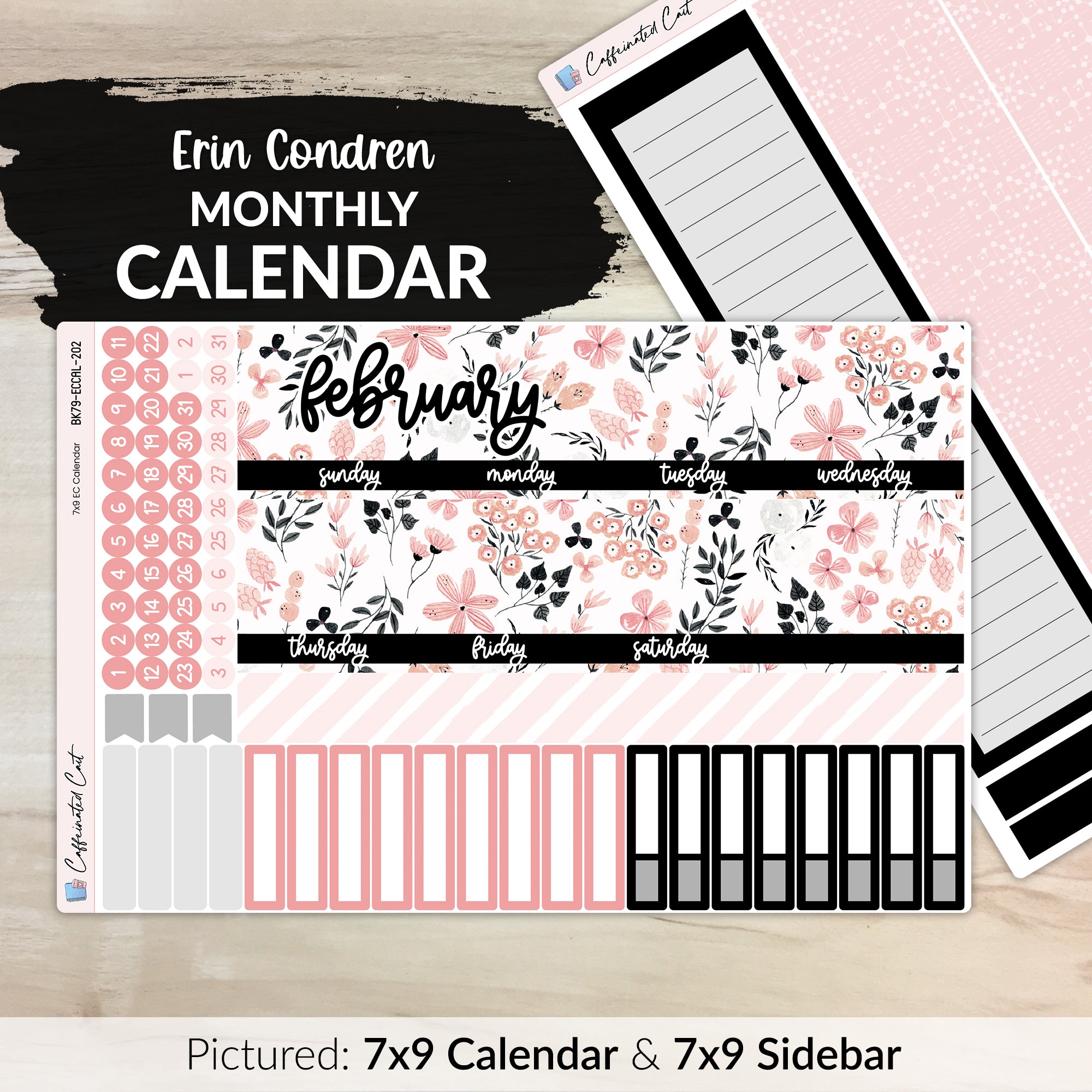 Calendar Kit for ERIN CONDREN Planners - Flirt [ 202 ]