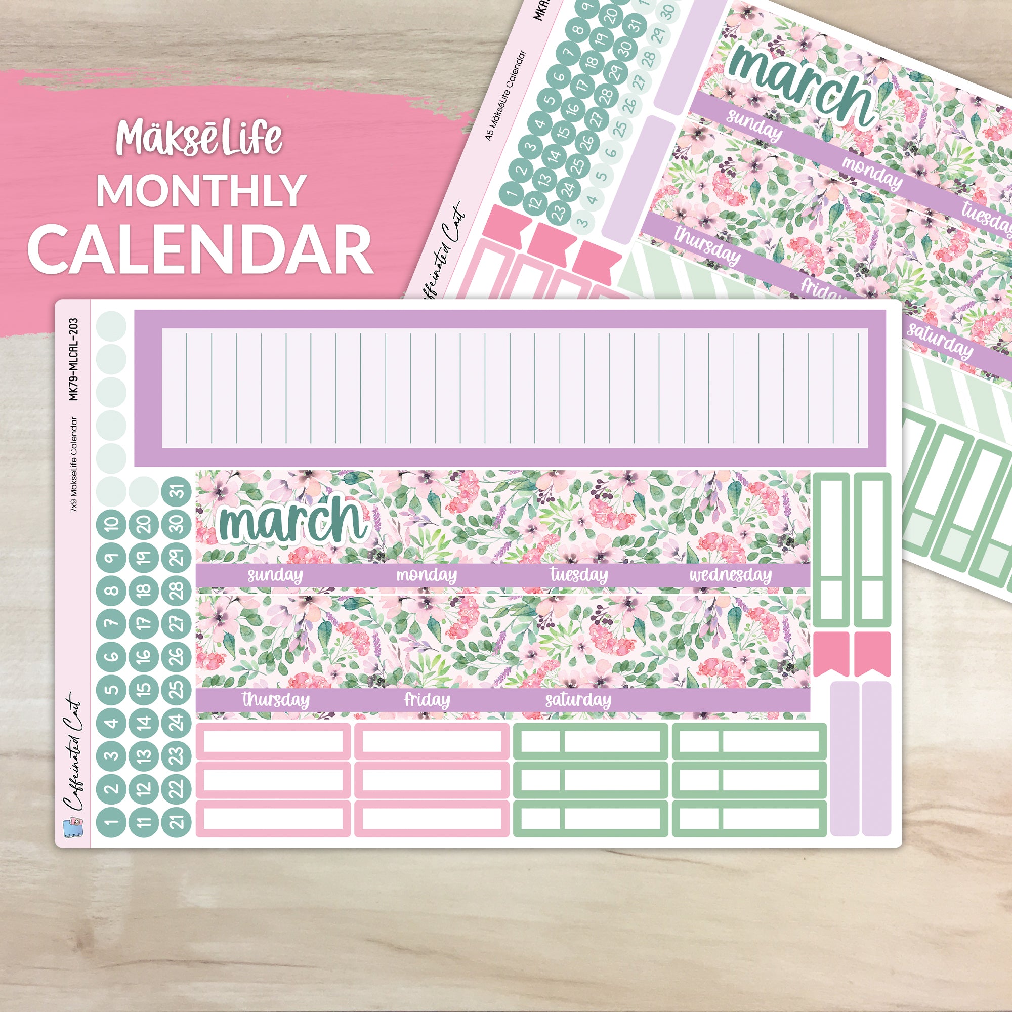 Calendar Kit for MAKSELIFE Planners - Renew [ 203 ]