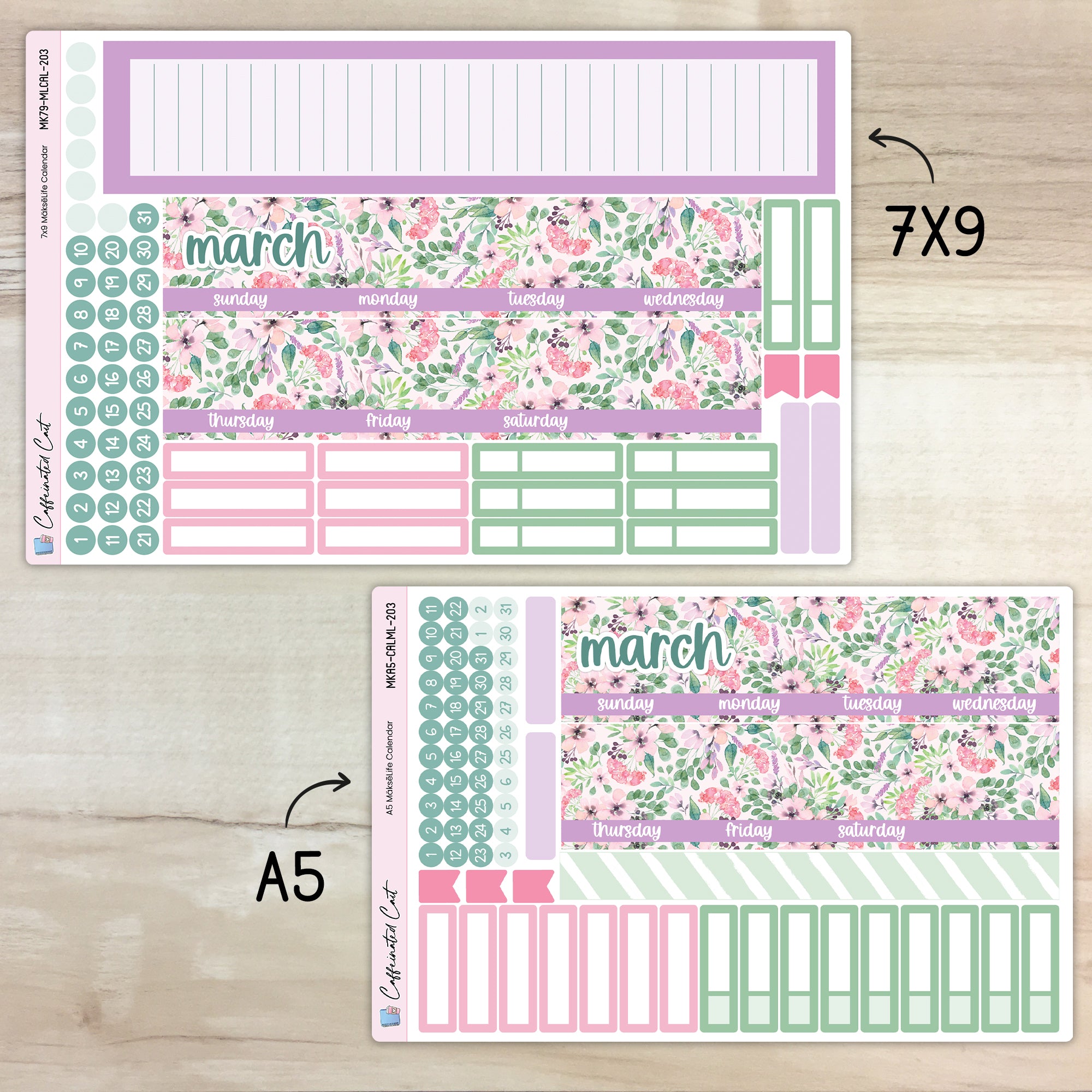 Calendar Kit for MAKSELIFE Planners - Renew [ 203 ]