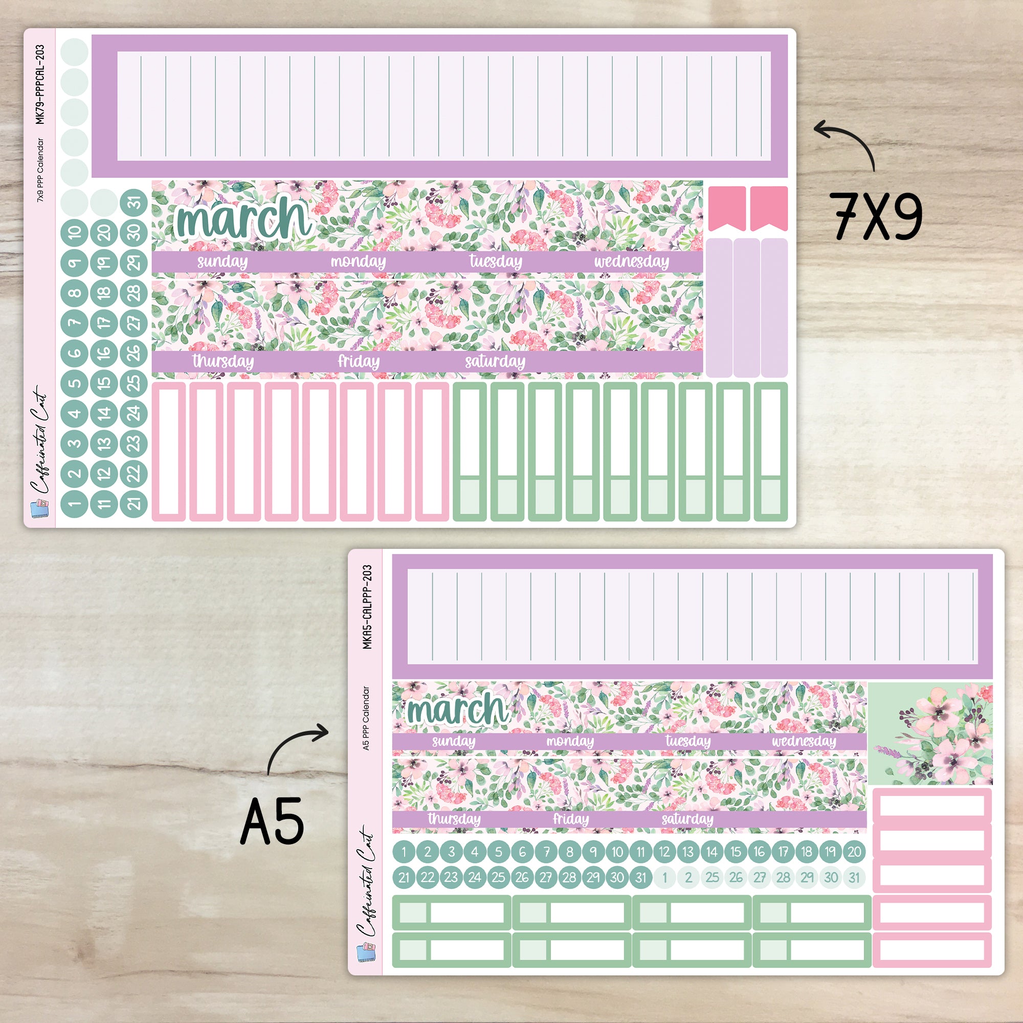 Calendar Kit for PLUM PAPER Planners - Renew [ 203 ]