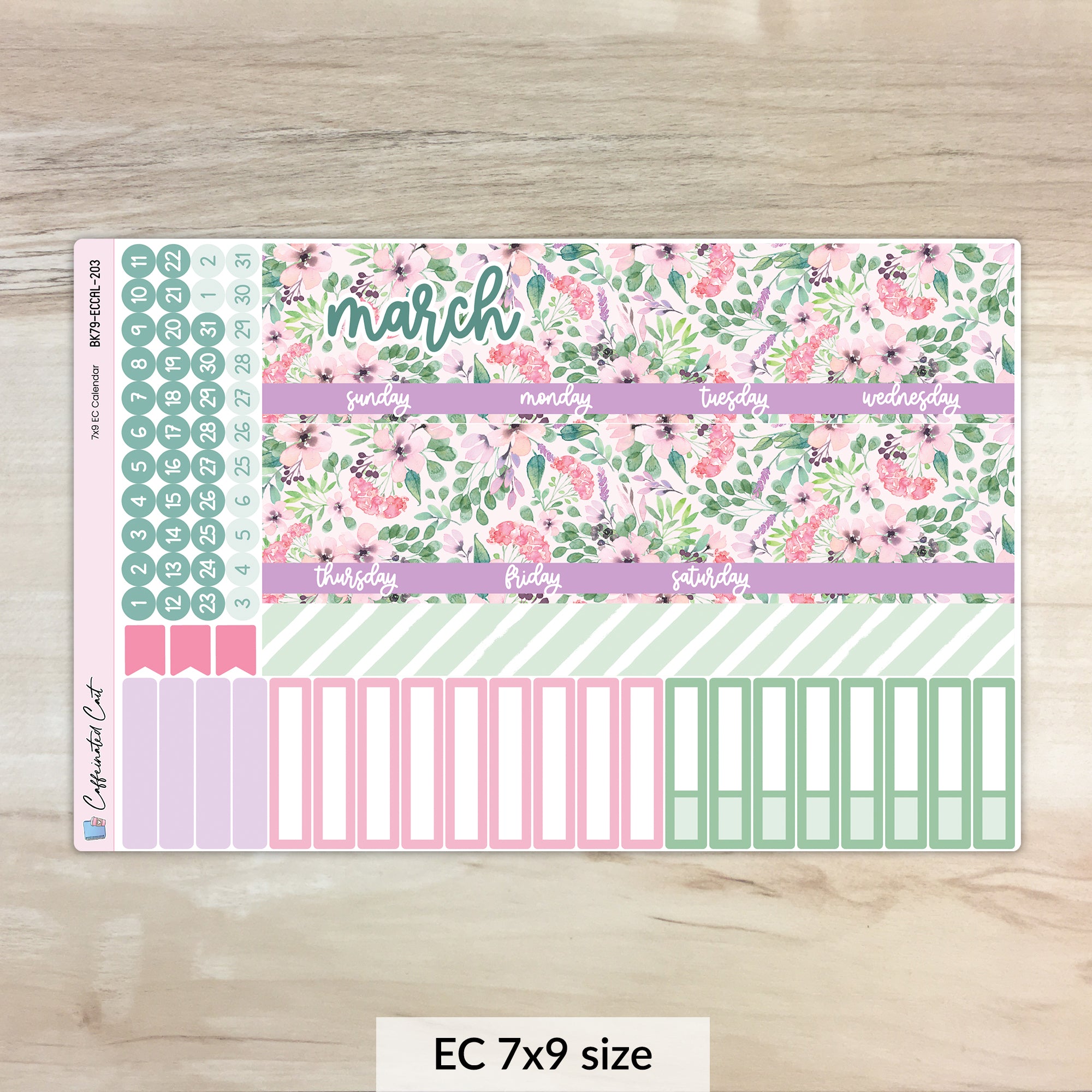 Calendar Kit for ERIN CONDREN Planners - Renew [ 203 ]