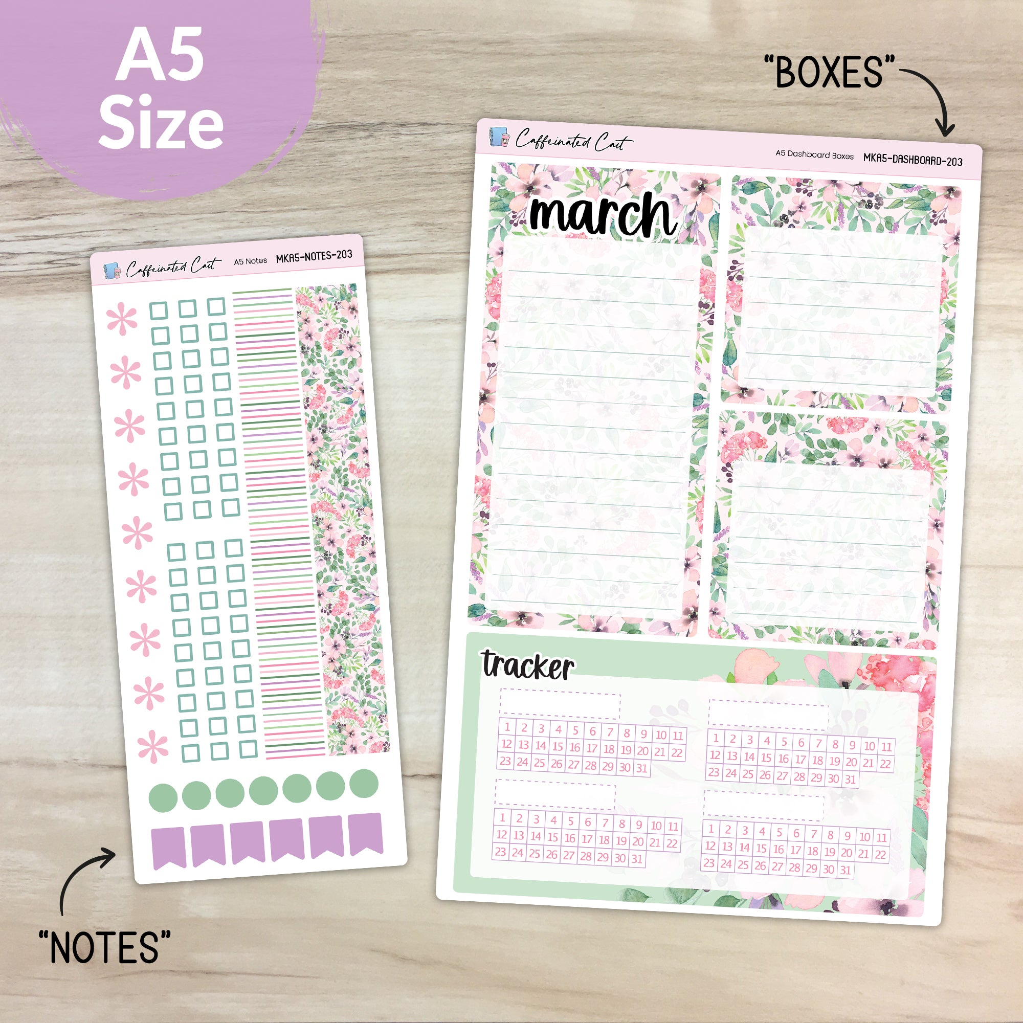 Dashboard & Notes Kit for ERIN CONDREN Planners - Renew [ 203 ]