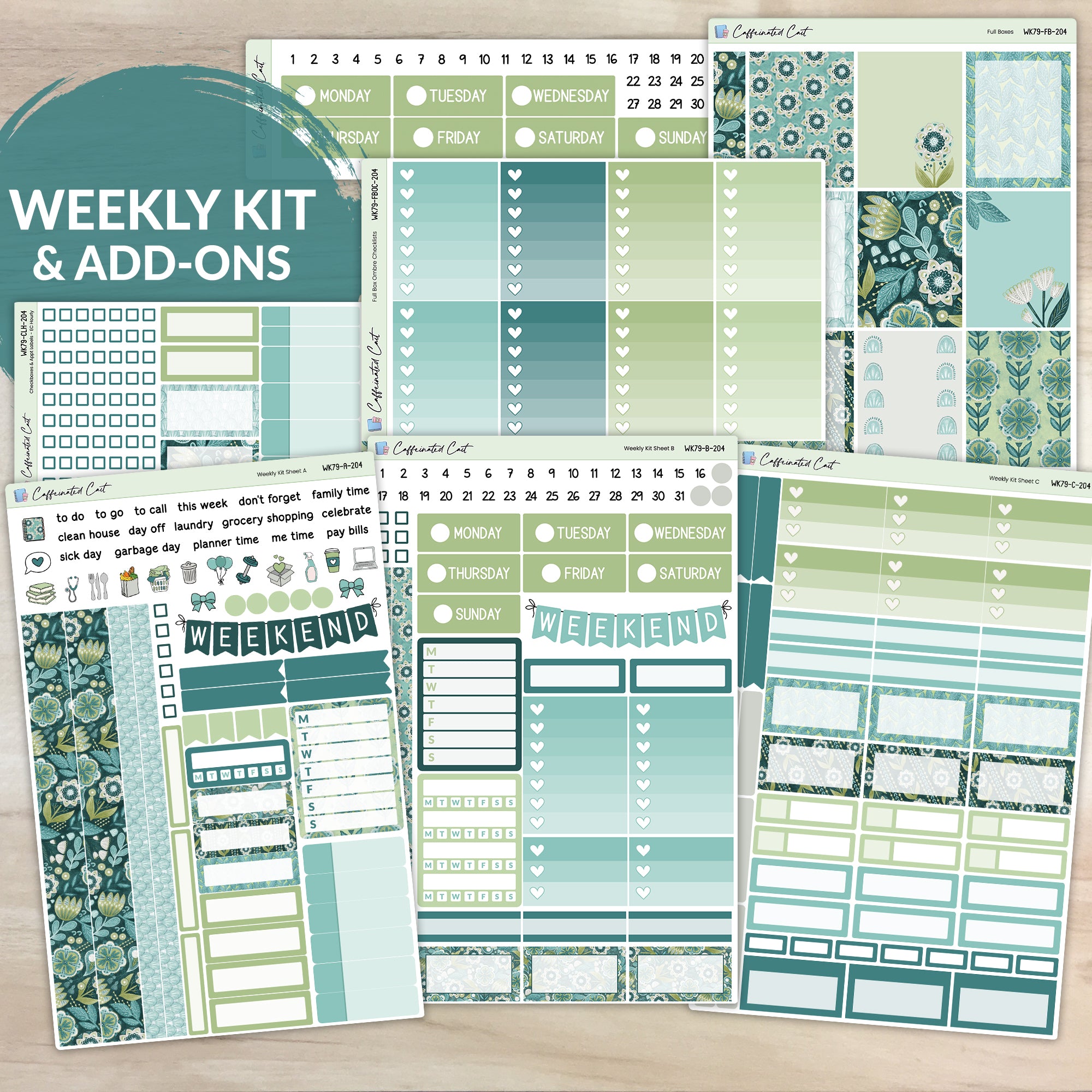 Weekly Kit & Add-ons - Paisley [ 204 ]