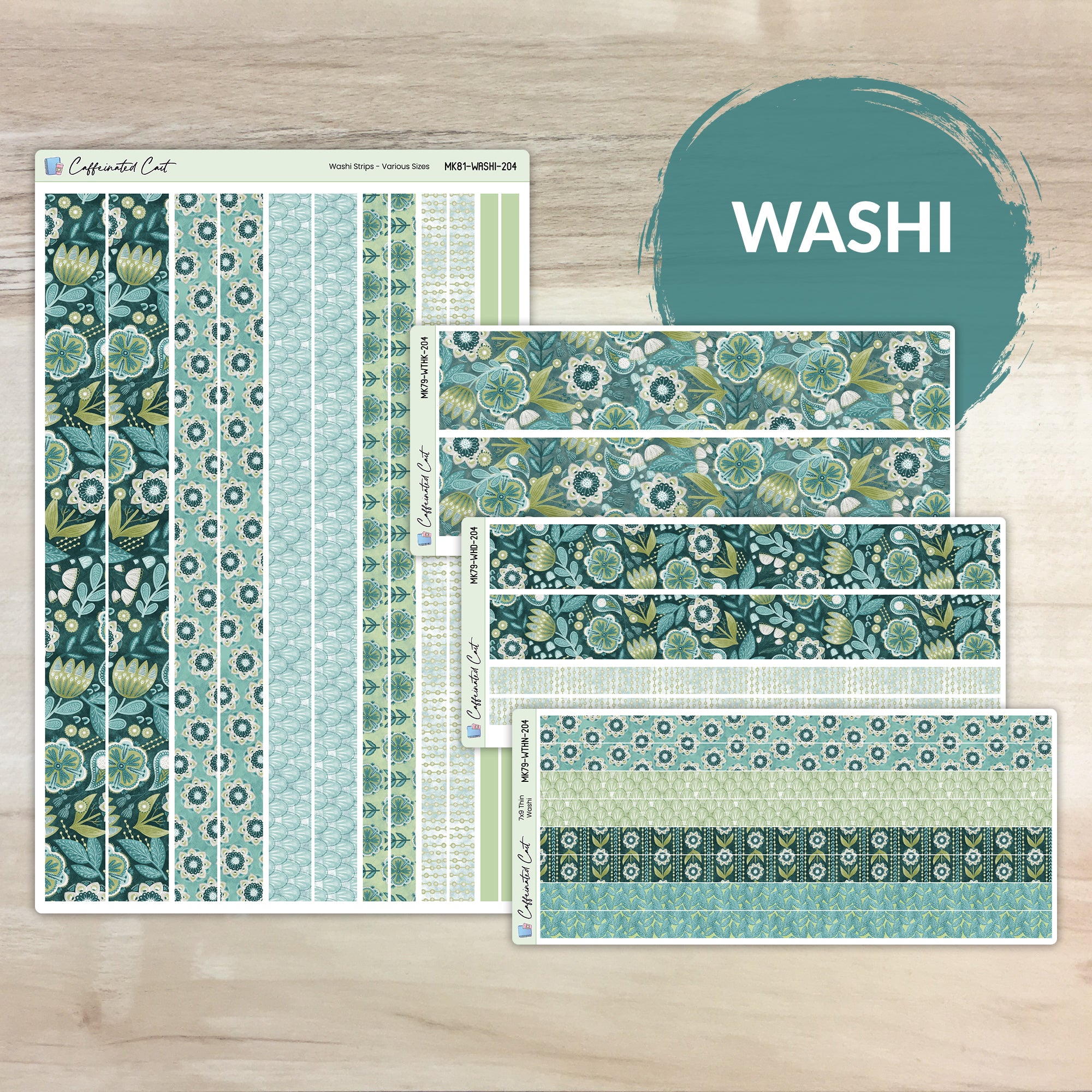 Washi Strips - Paisley [ 204 ]