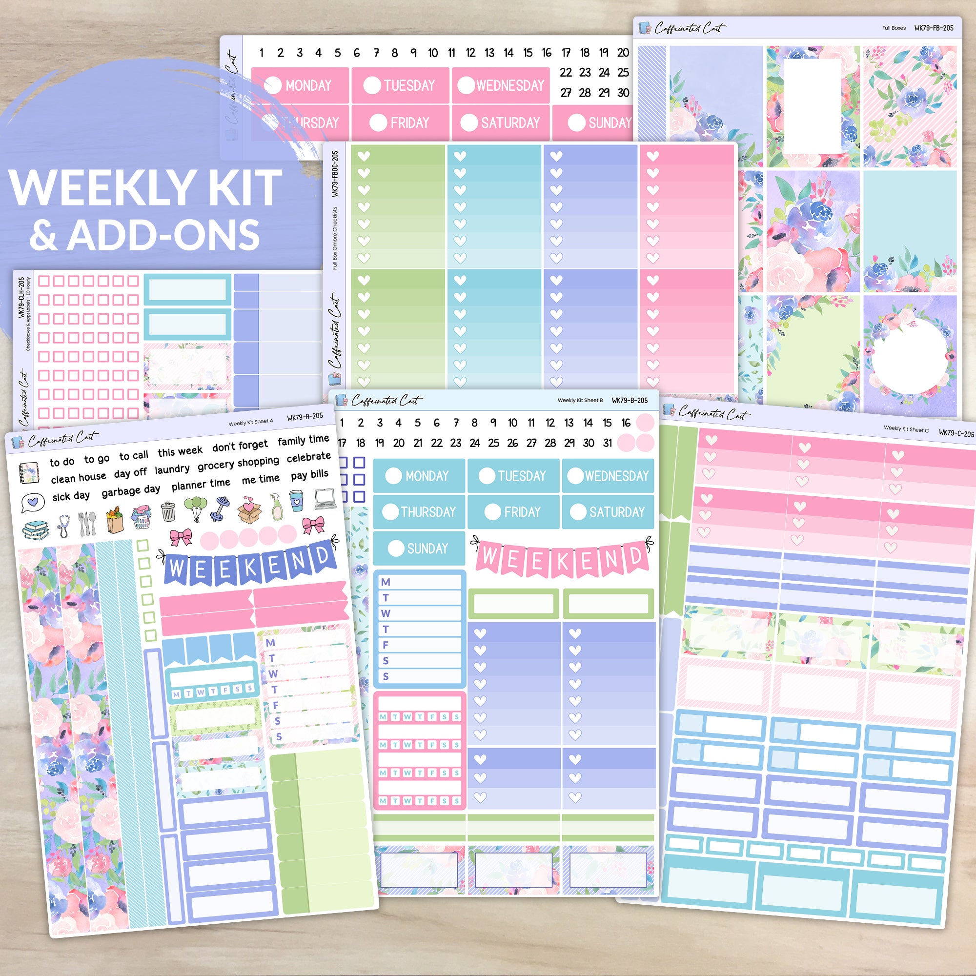 Weekly Kit & Add-ons - Periwinkle [ 205 ]