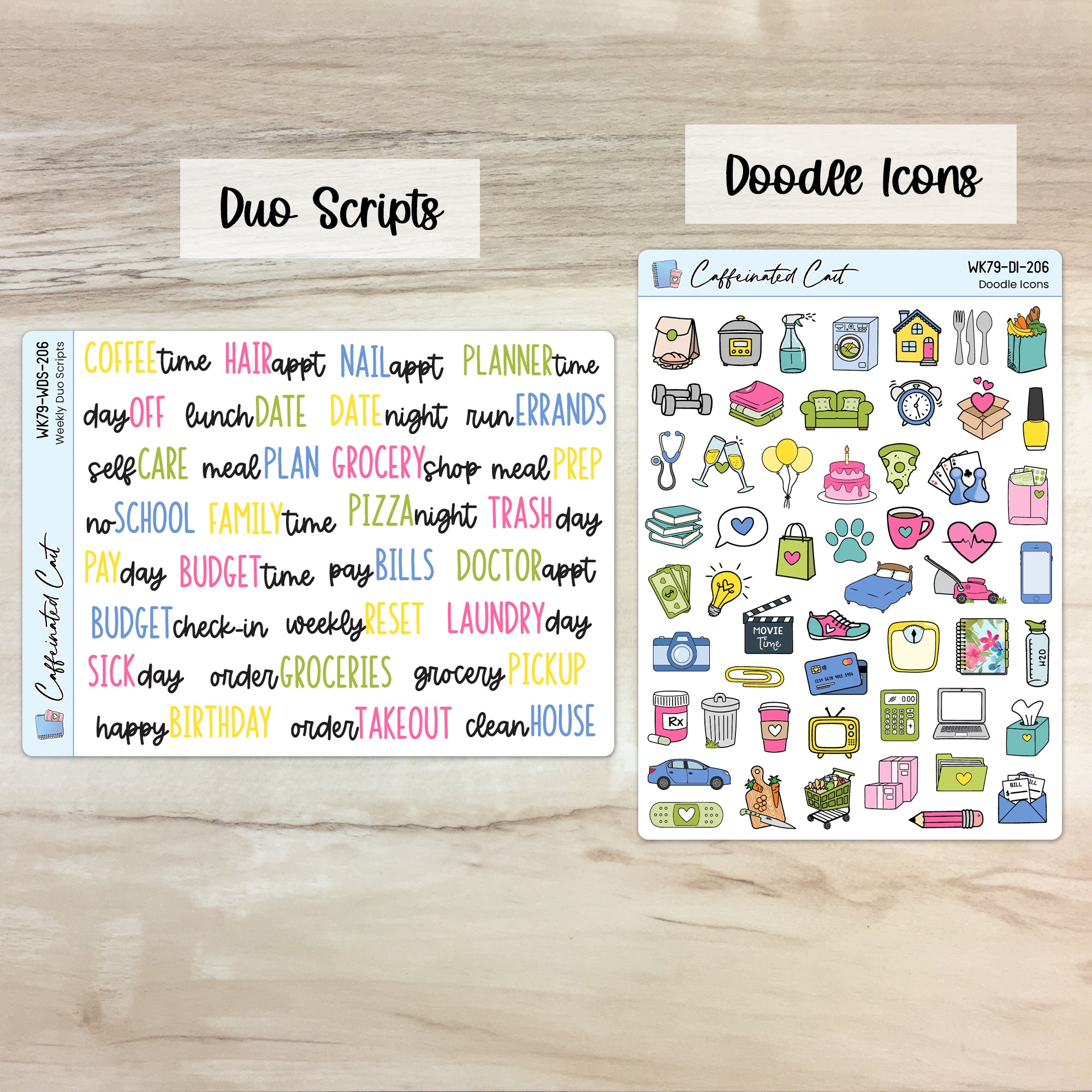 Doodle Icons & Scripts - Spring Meadow [ 206 ]