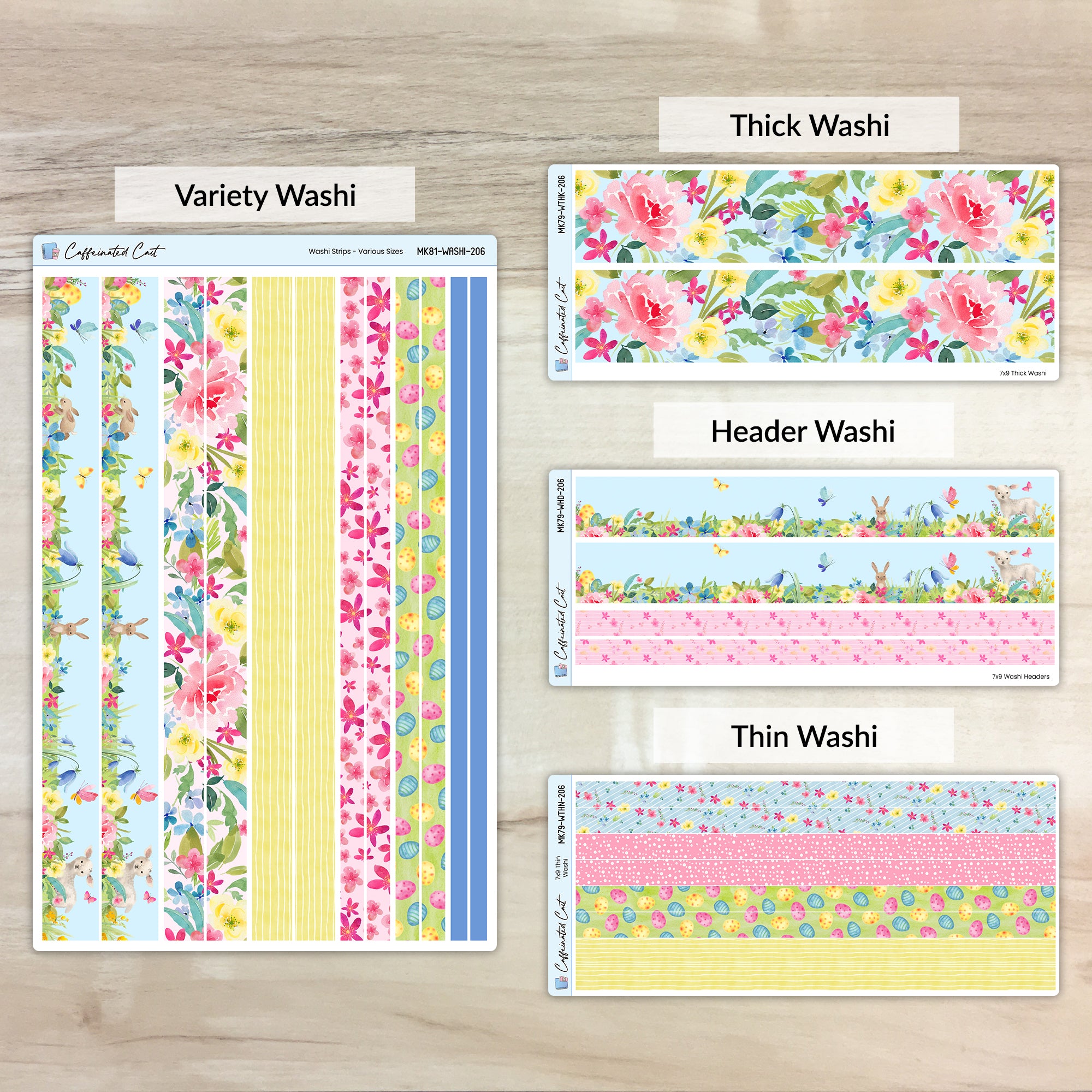 Washi Strips - Spring Meadow [ 206 ]