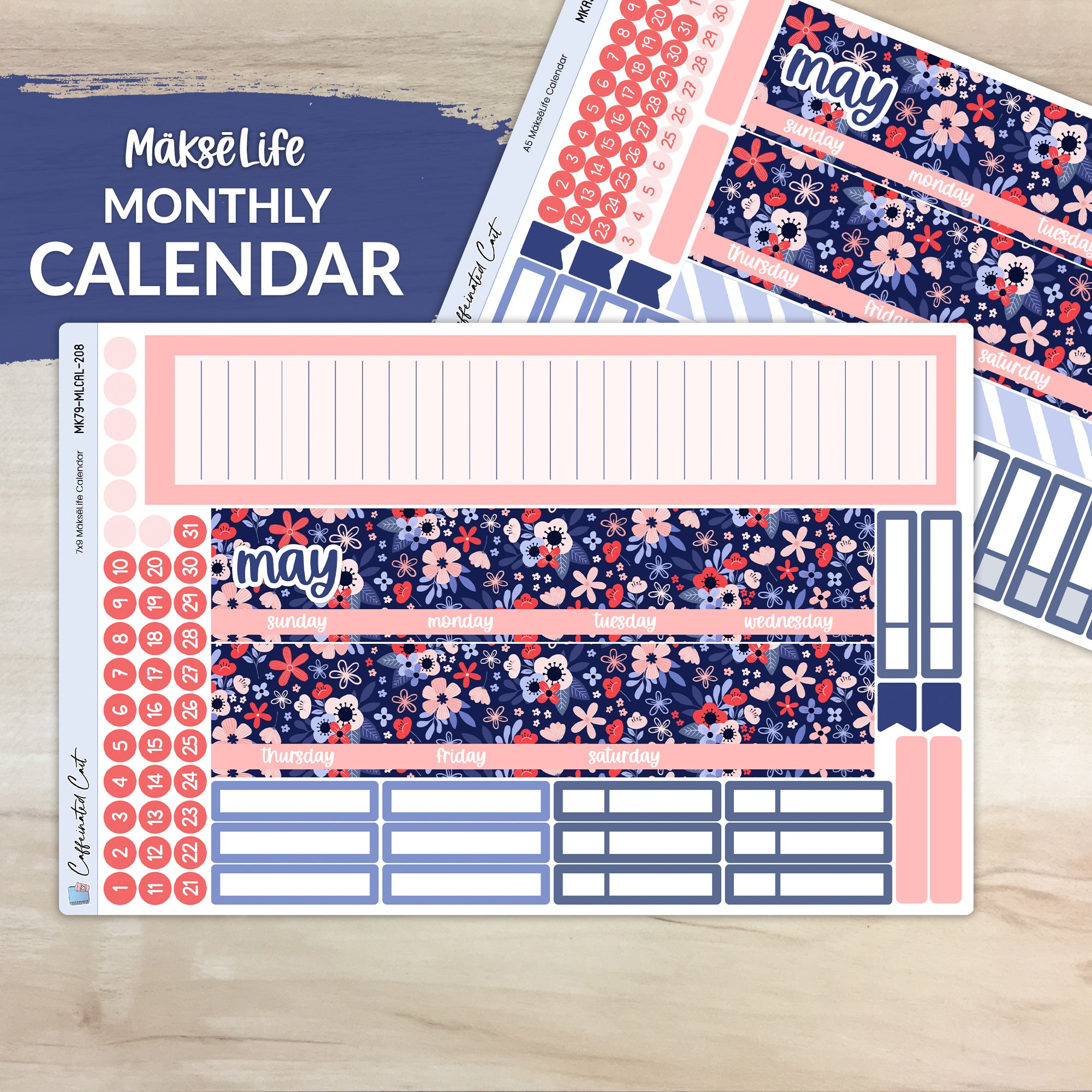 Calendar Kit for MAKSELIFE Planners - Memorial [ 208 ]