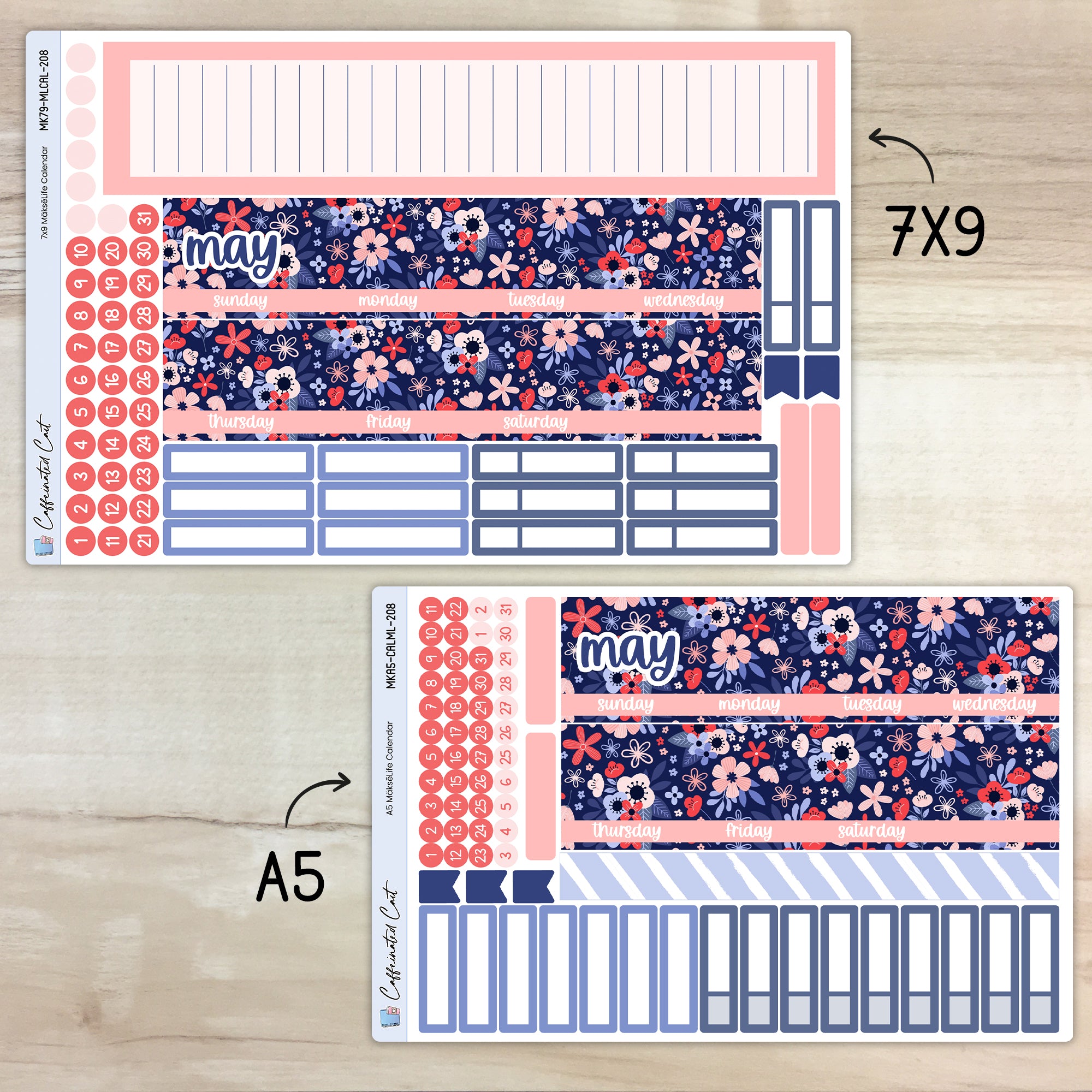 Calendar Kit for MAKSELIFE Planners - Memorial [ 208 ]