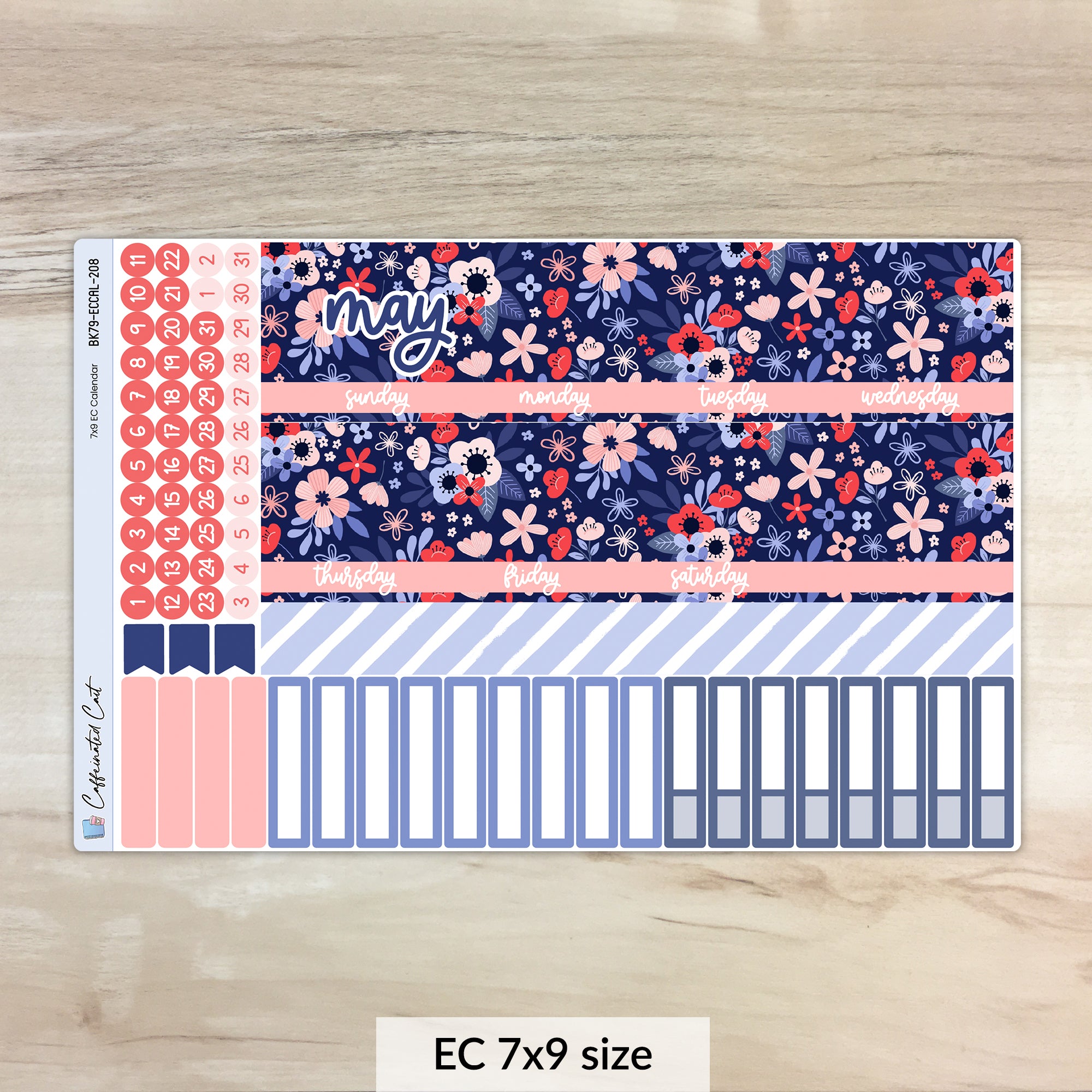 Calendar Kit for ERIN CONDREN Planners - Memorial [ 208 ]