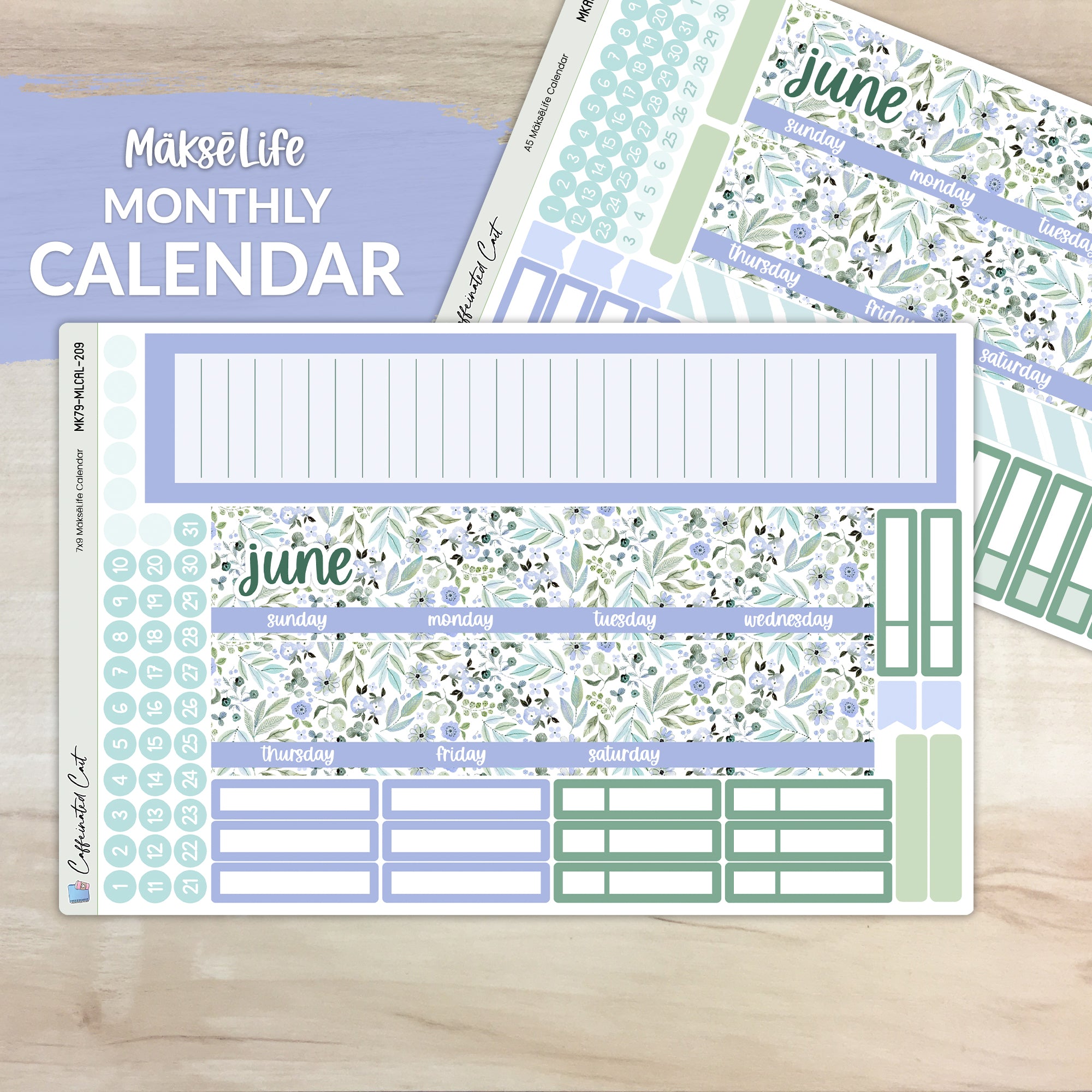 Calendar Kit for MAKSELIFE Planners - Graceful [ 209 ]